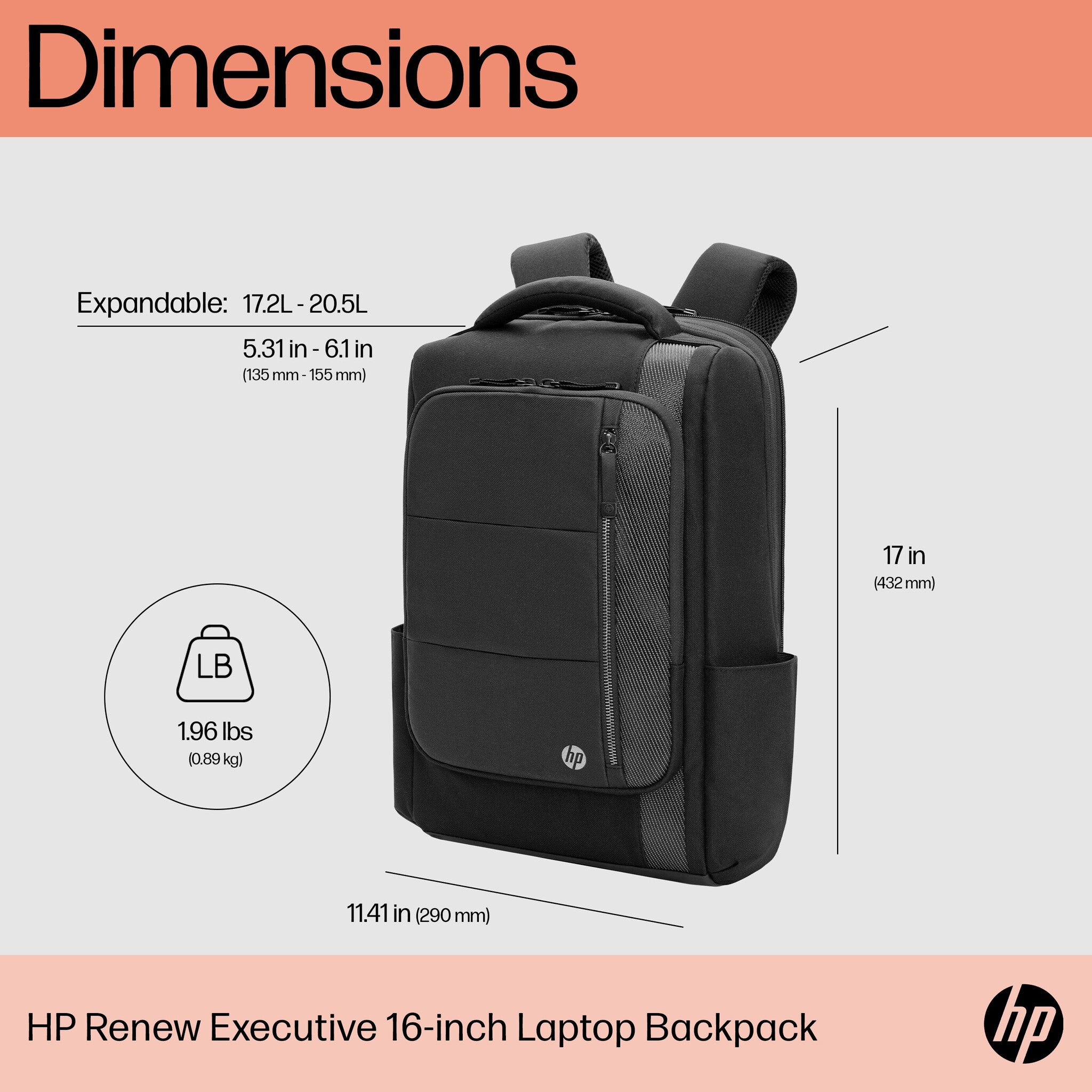 HP Renew Executive – Laptop Backpack HP Renew Executive – Laptop Backpack