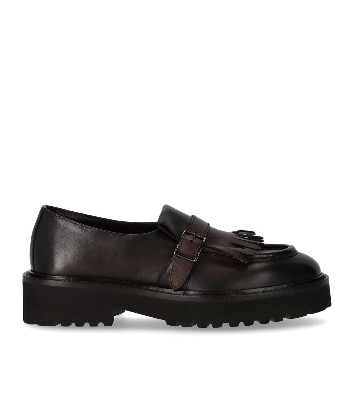 DOUCAL’S DECO’ DARK BROWN LOAFER WITH FRINGE DOUCAL’S DECO’ DARK BROWN LOAFER WITH FRINGE
