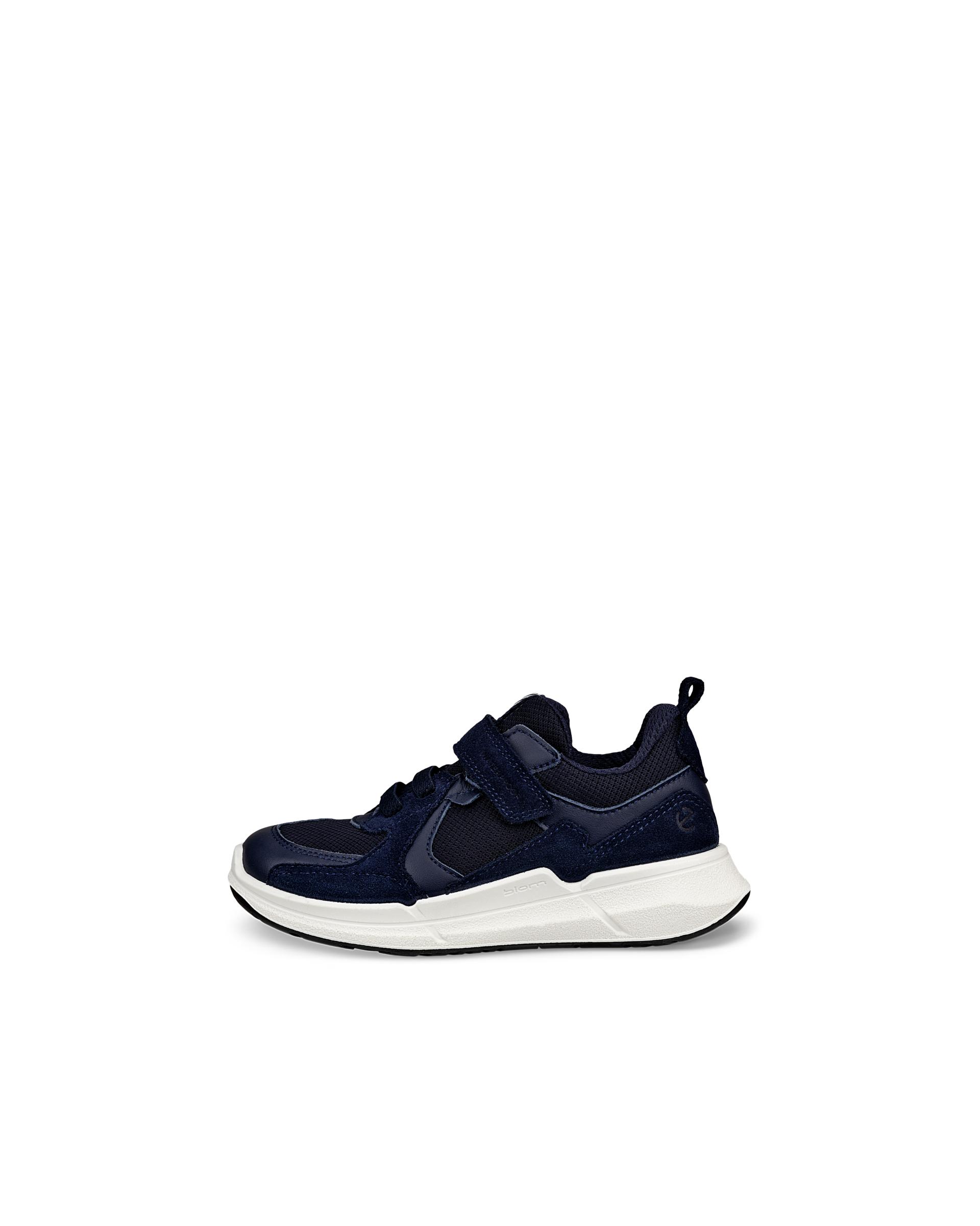 ECCO BIOM . – Kids’ Leather Outdoor Trainer – Blue ECCO BIOM . – Kids’ Leather Outdoor Trainer – Blue