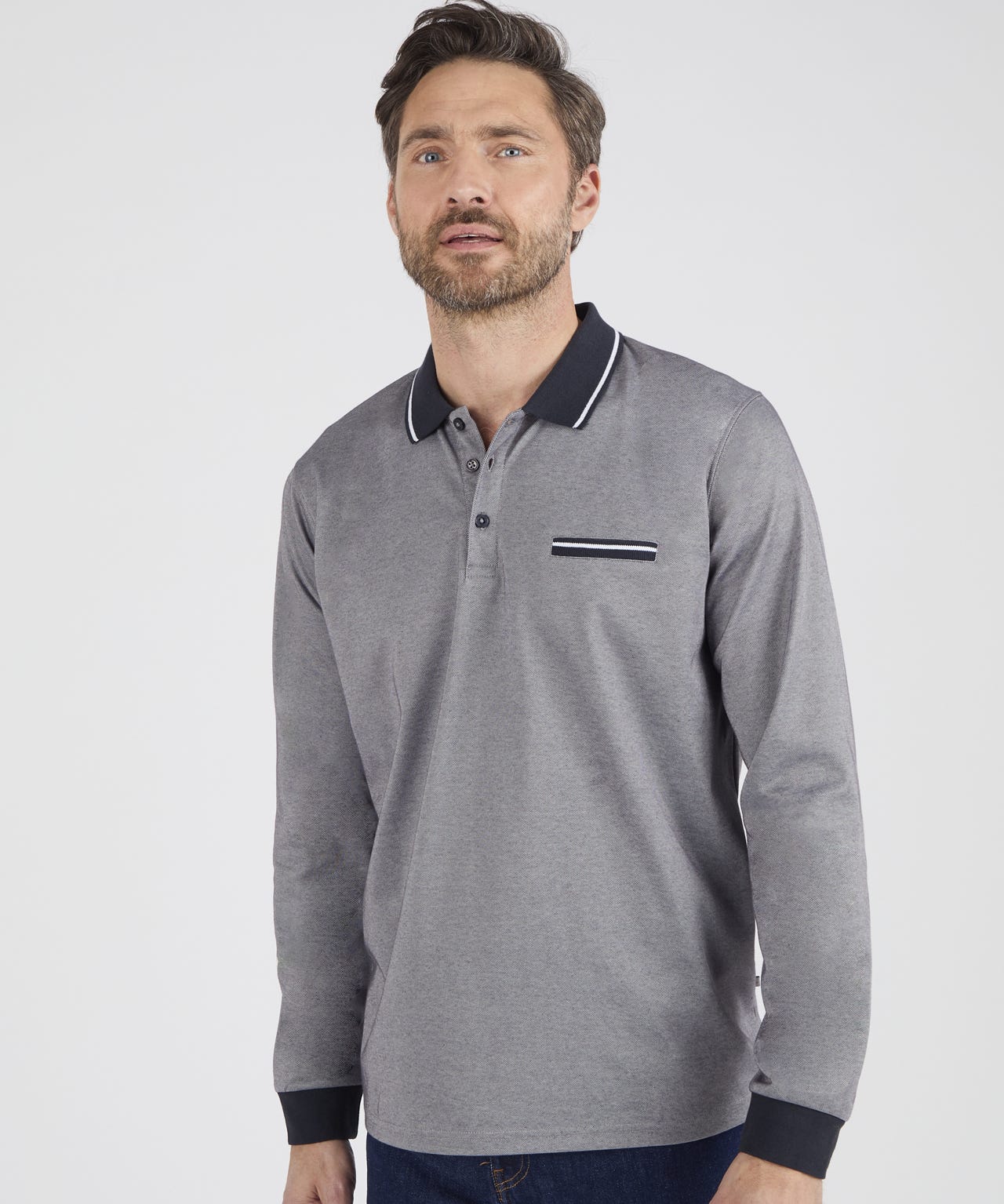 Damart Long Sleeve Polo Shirt Damart Long Sleeve Polo Shirt