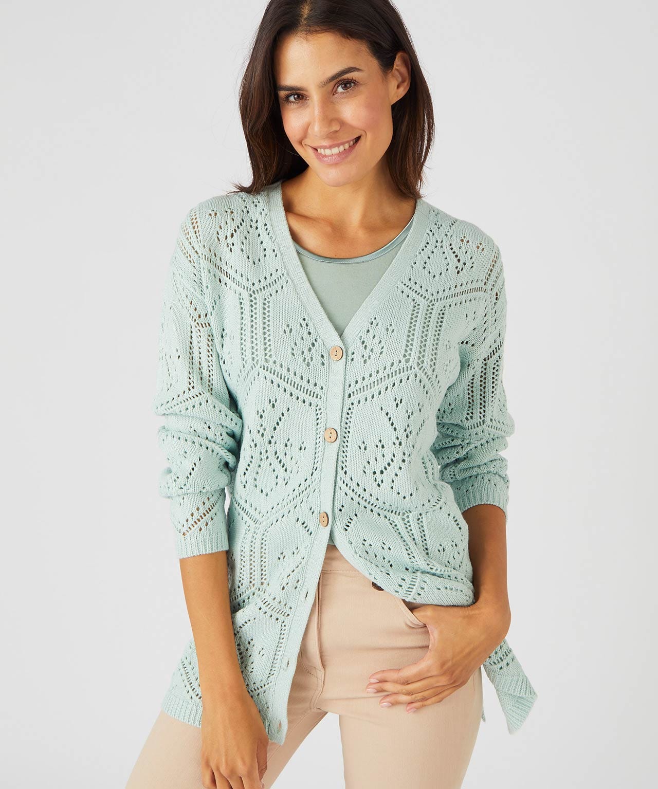 Damart Longline Cardigan Damart Longline Cardigan