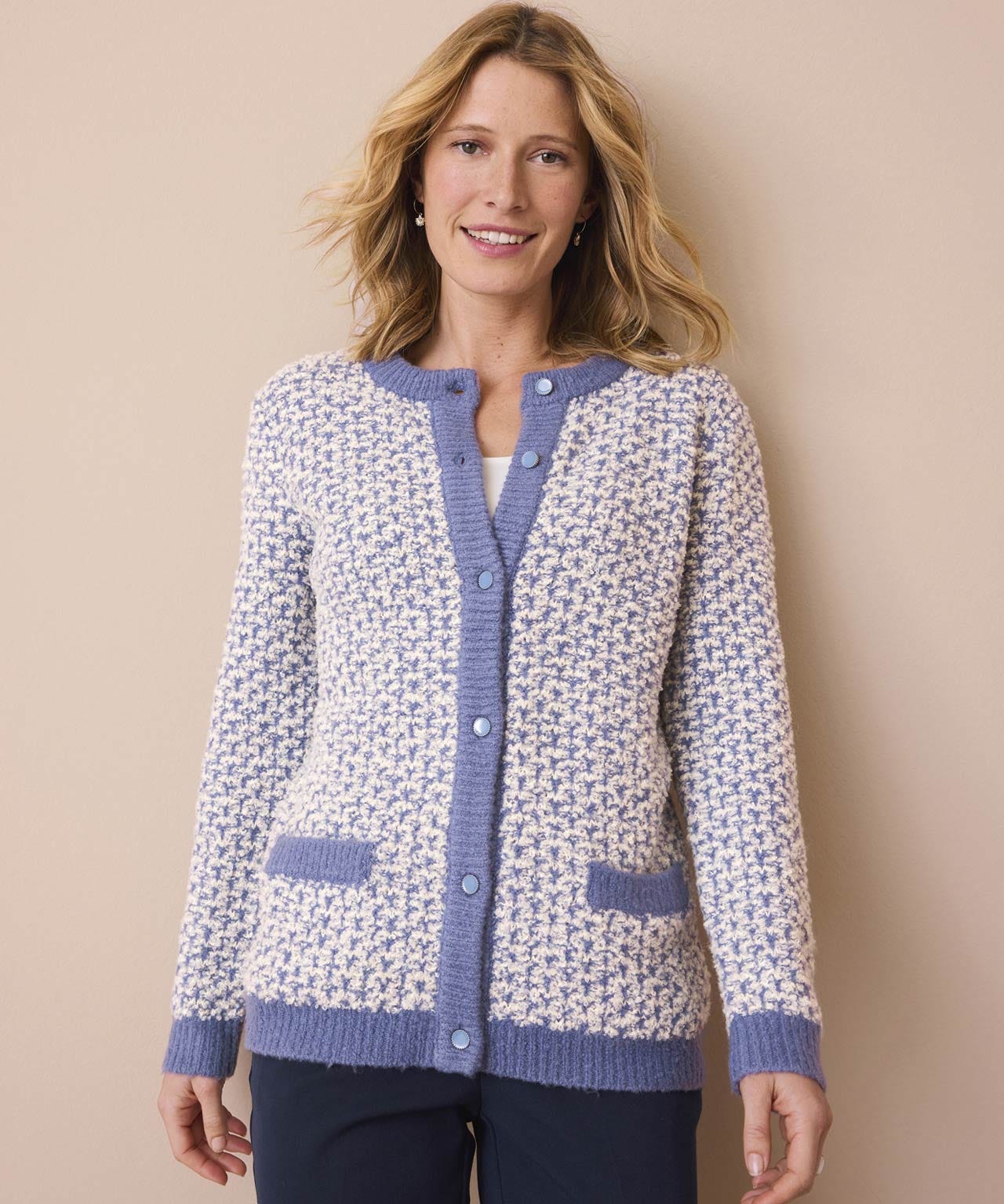 Damart Wool Blend Cardigan Damart Wool Blend Cardigan