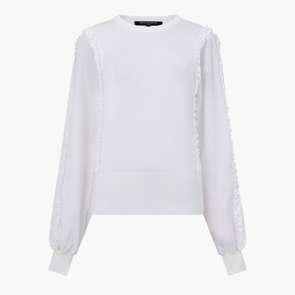 Krista Mix Ruffle Sleeve Jumper