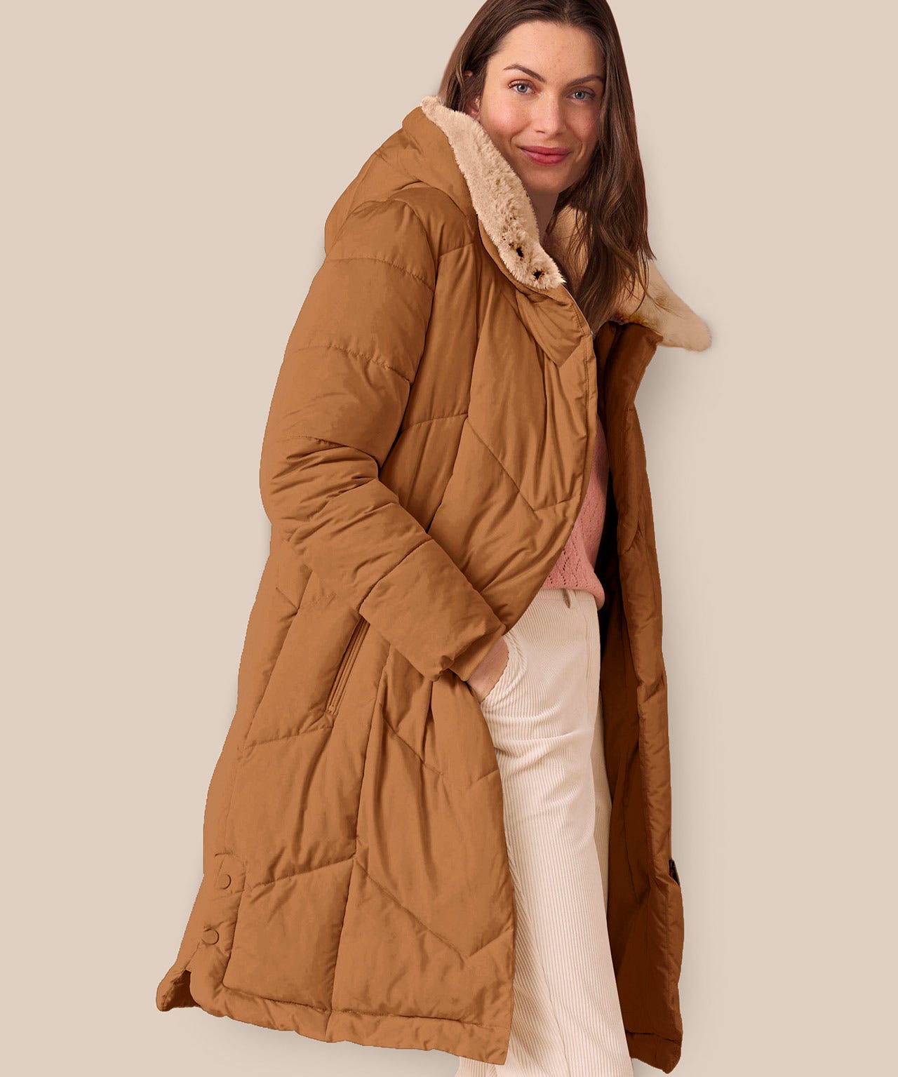 Damart Toasty Thermal Faux Fur Trim Parka Damart Toasty Thermal Faux Fur Trim Parka