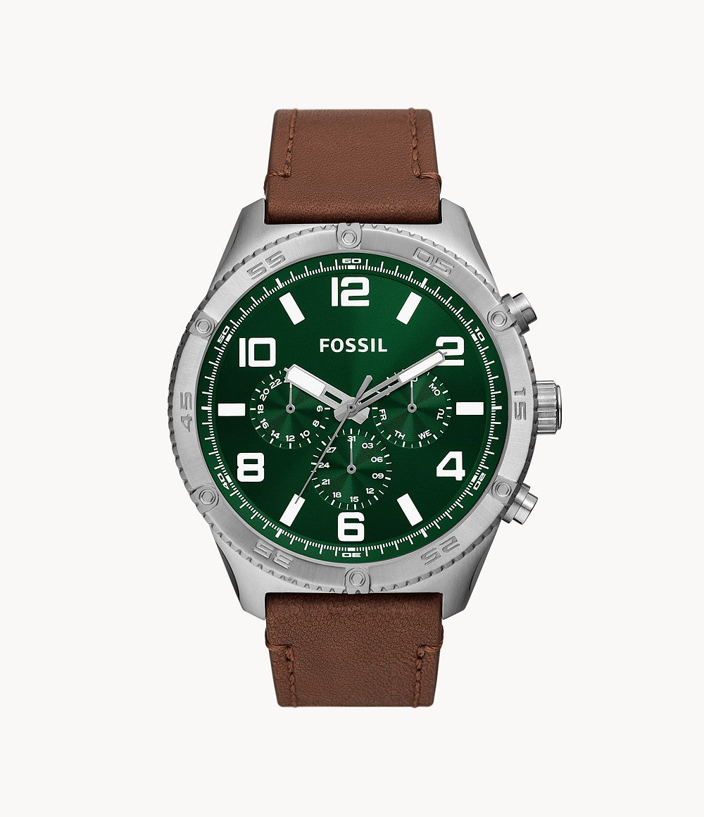 Fossil Outlet Brox Multifunction Watch mm Green Sunray Dial Fossil Outlet Brox Multifunction Watch mm Green Sunray Dial