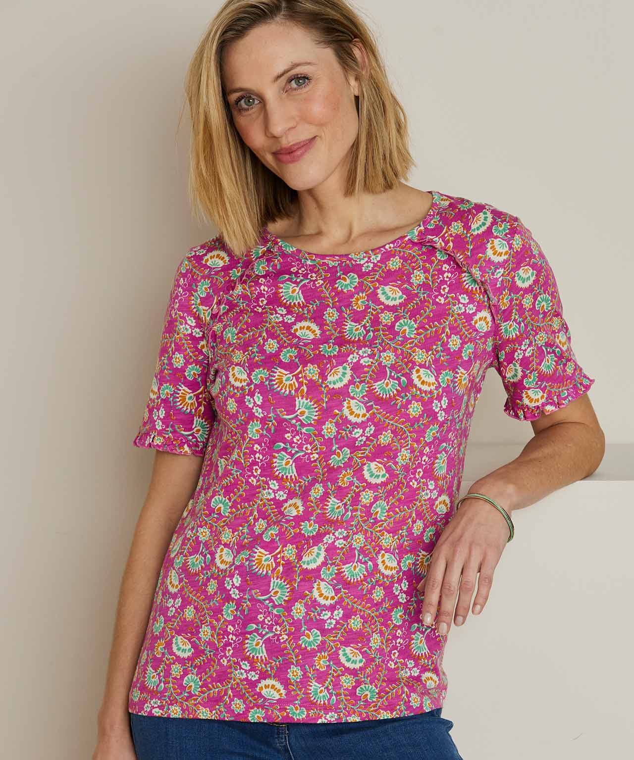 Damart Ruffle Trim shirt Damart Ruffle Trim shirt