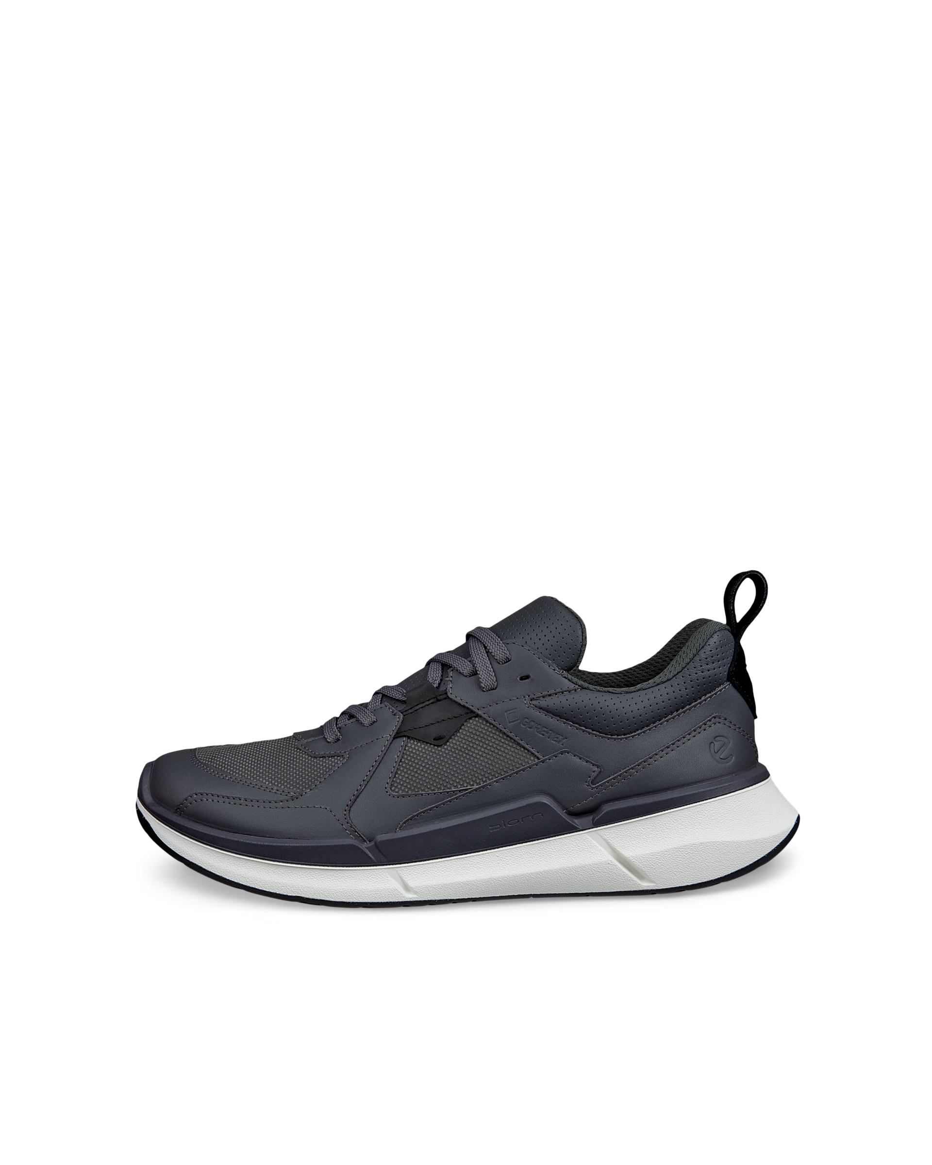 ECCO BIOM . – Men’s Leather Gore-Tex Trainer – Grey ECCO BIOM . – Men’s Leather Gore-Tex Trainer – Grey