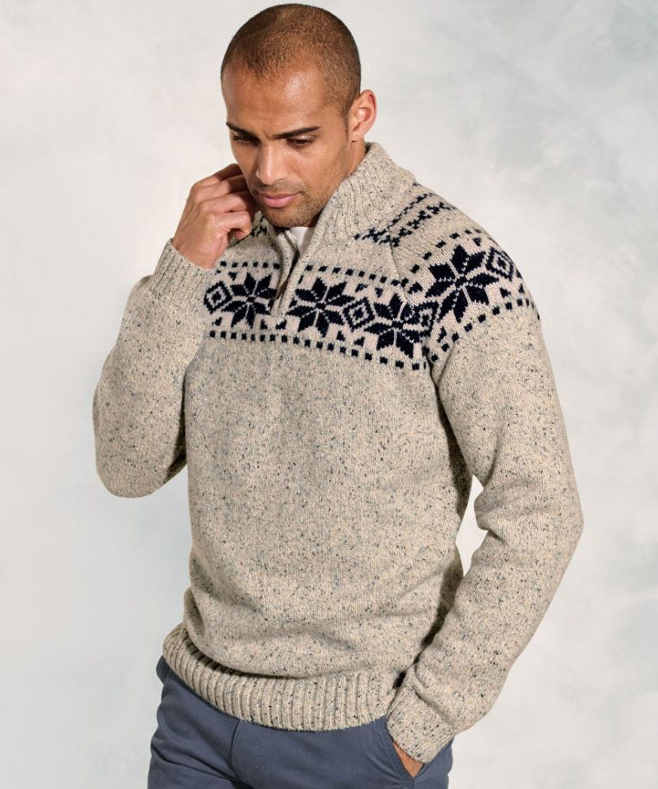 Damart Brook Taverner Fairisle Crew Neck Jumper Damart Brook Taverner Fairisle Crew Neck Jumper