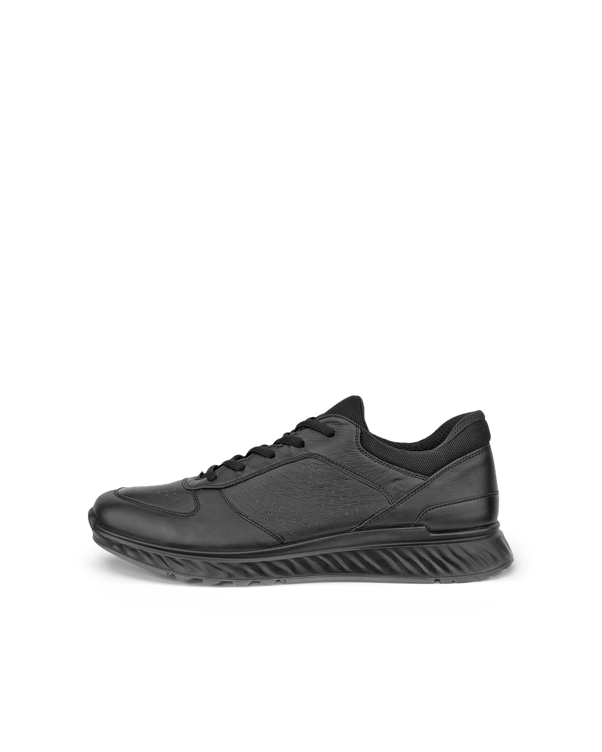 ECCO EXOSTRIDE – Men’s Leather Outdoor Trainer – Black ECCO EXOSTRIDE – Men’s Leather Outdoor Trainer – Black