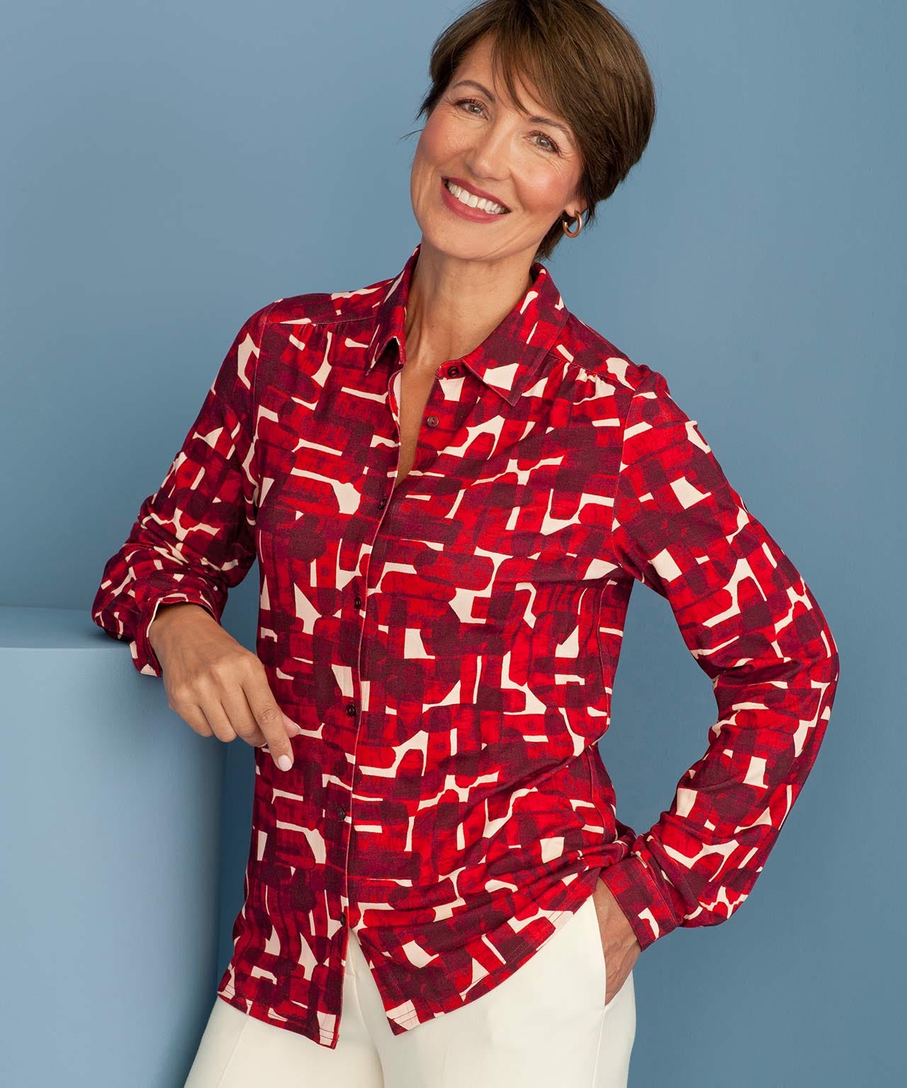Damart Graphic Print Shirt Damart Graphic Print Shirt