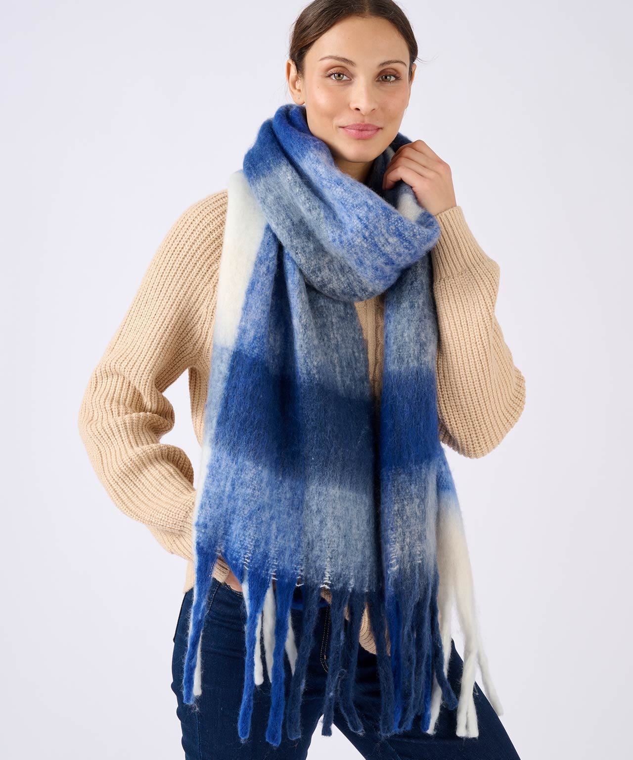 Damart Check Scarf Damart Check Scarf