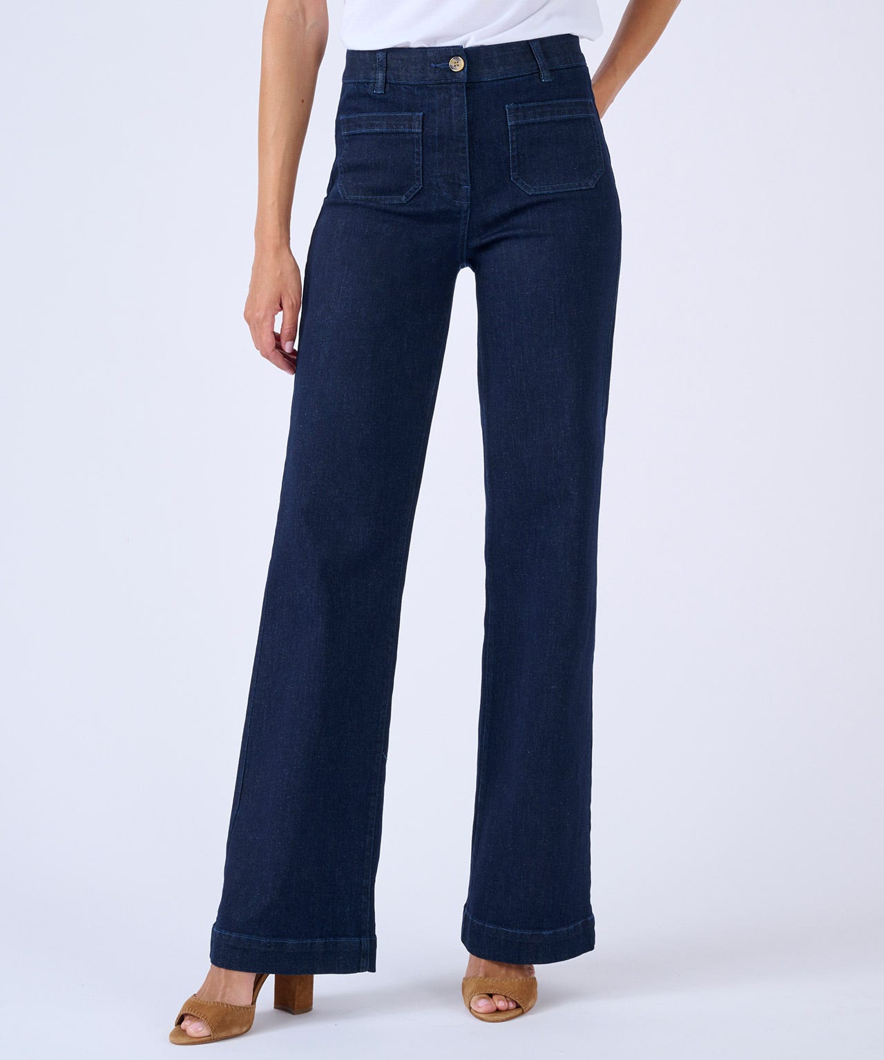 Damart Bootcut Denim Trousers Damart Bootcut Denim Trousers