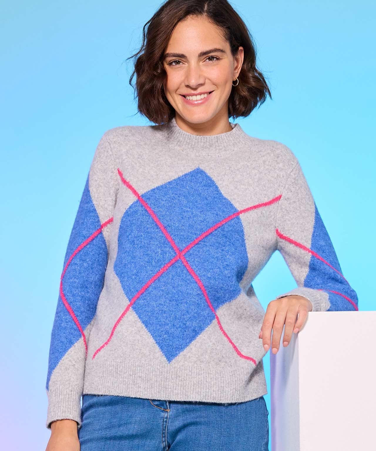 Damart Thermolactyl Argyle Jumper Damart Thermolactyl Argyle Jumper