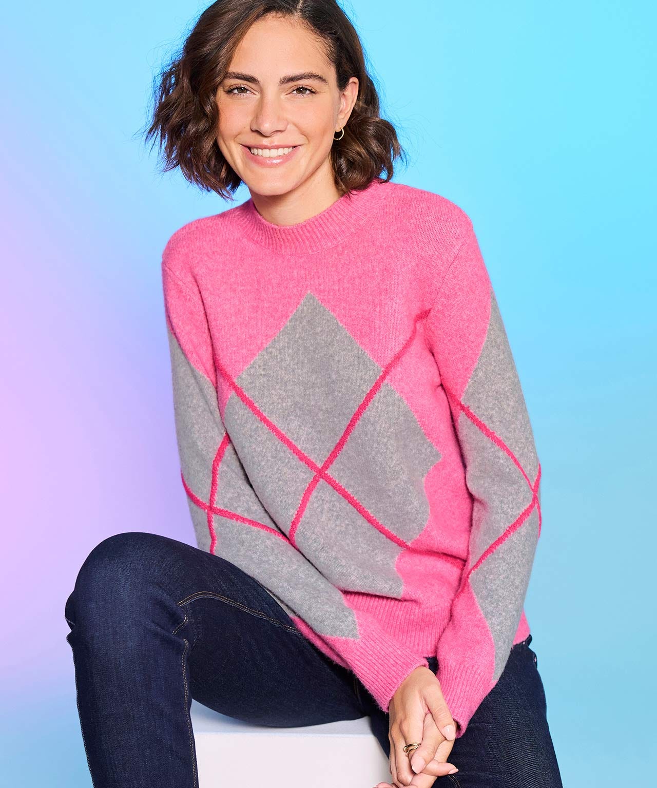 Damart Thermolactyl Argyle Jumper Damart Thermolactyl Argyle Jumper
