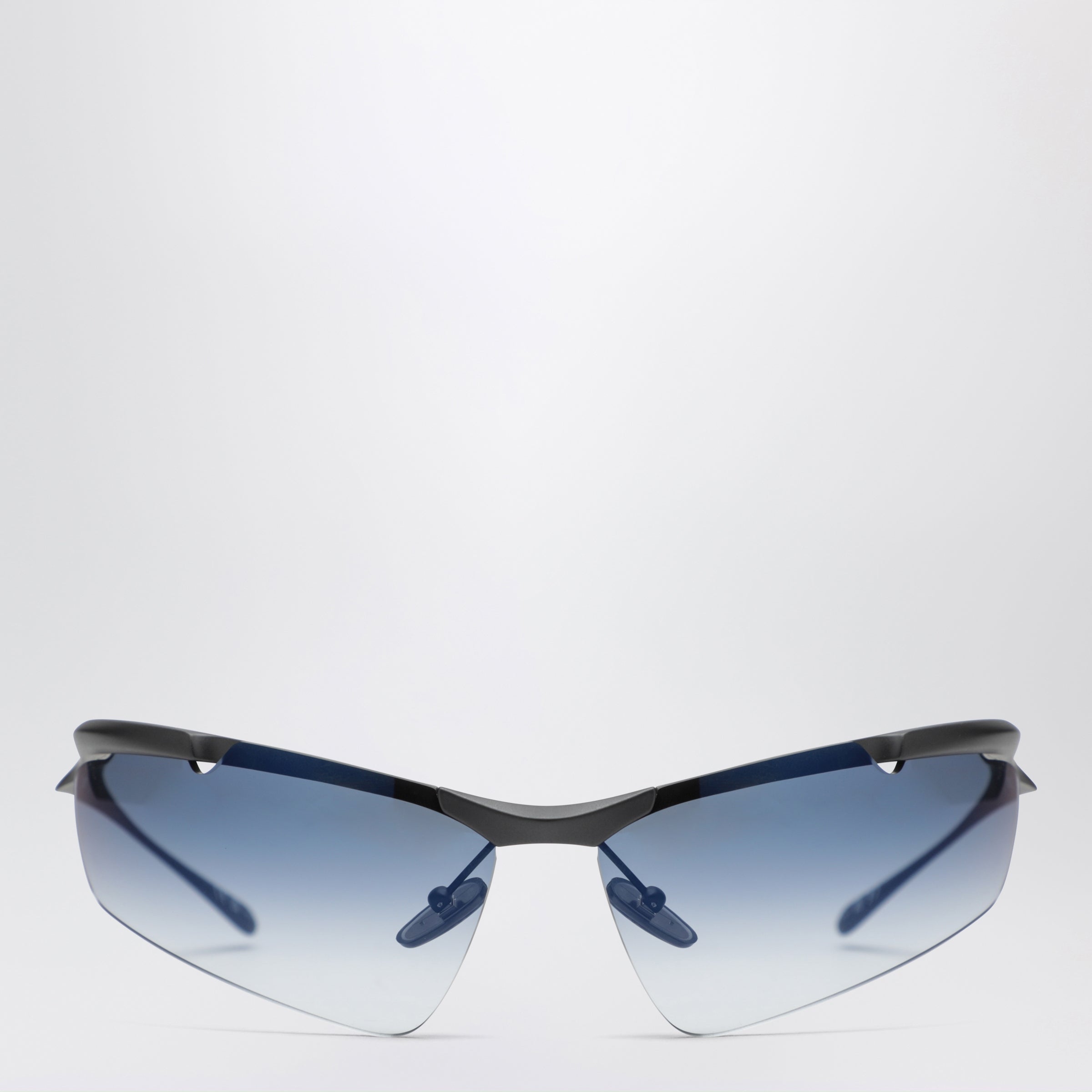 Cat-Eye Boomerang Mirror Blue sunglasses