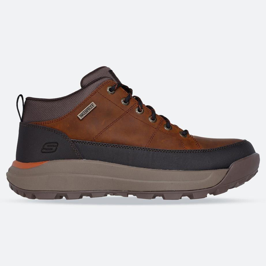 Men’s Wide Fit Skechers W Cambert Bruin Boots, Dark Brown E Men’s Wide Fit Skechers W Cambert Bruin Boots, Dark Brown E