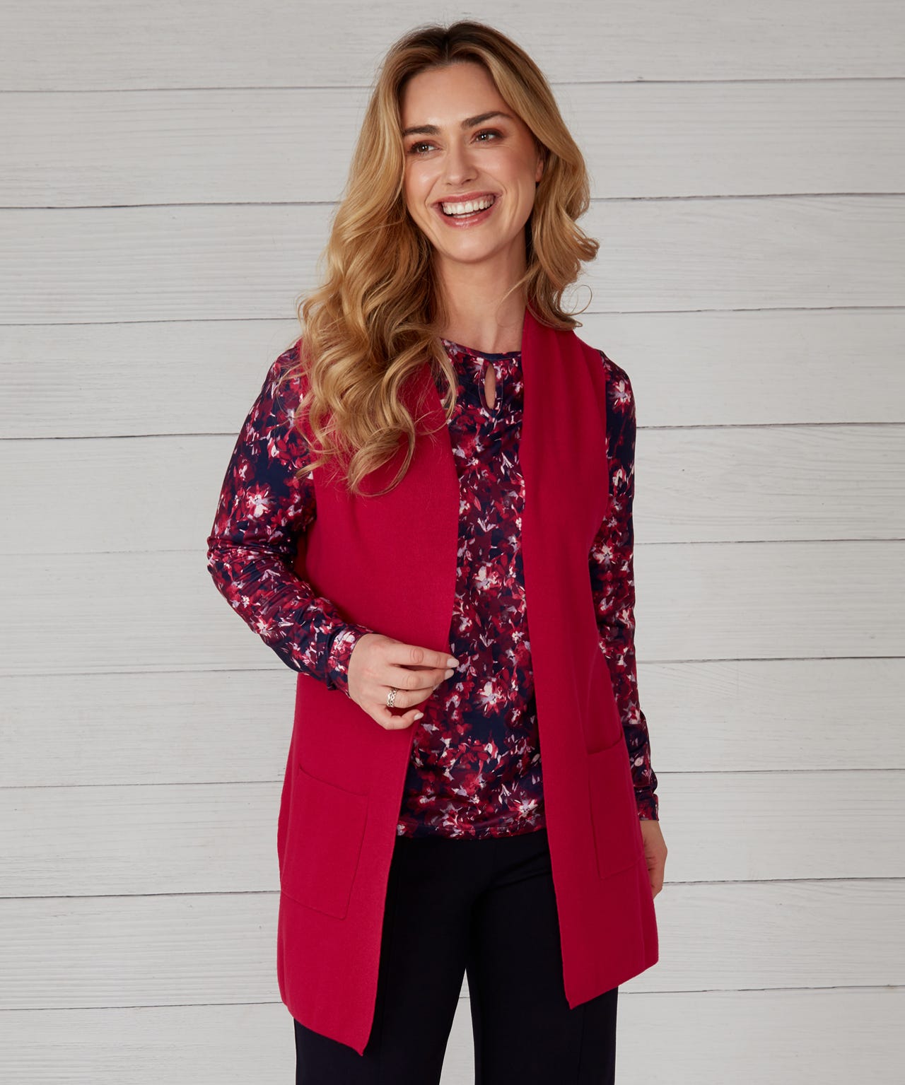 Damart First Avenue Knitted Cardigan Waistcoat Damart First Avenue Knitted Cardigan Waistcoat
