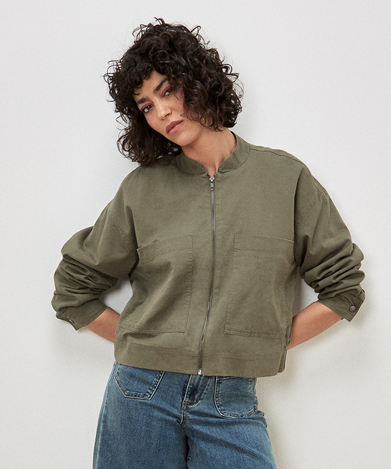 Damart Apricot Bomber Jacket Damart Apricot Bomber Jacket