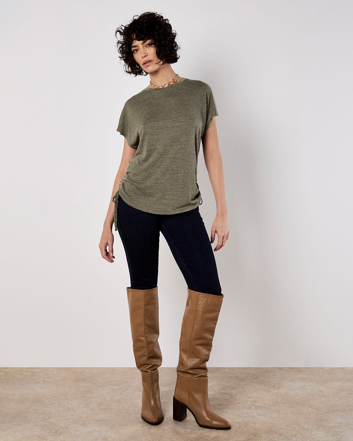 Damart Apricot Textured shirt Damart Apricot Textured shirt