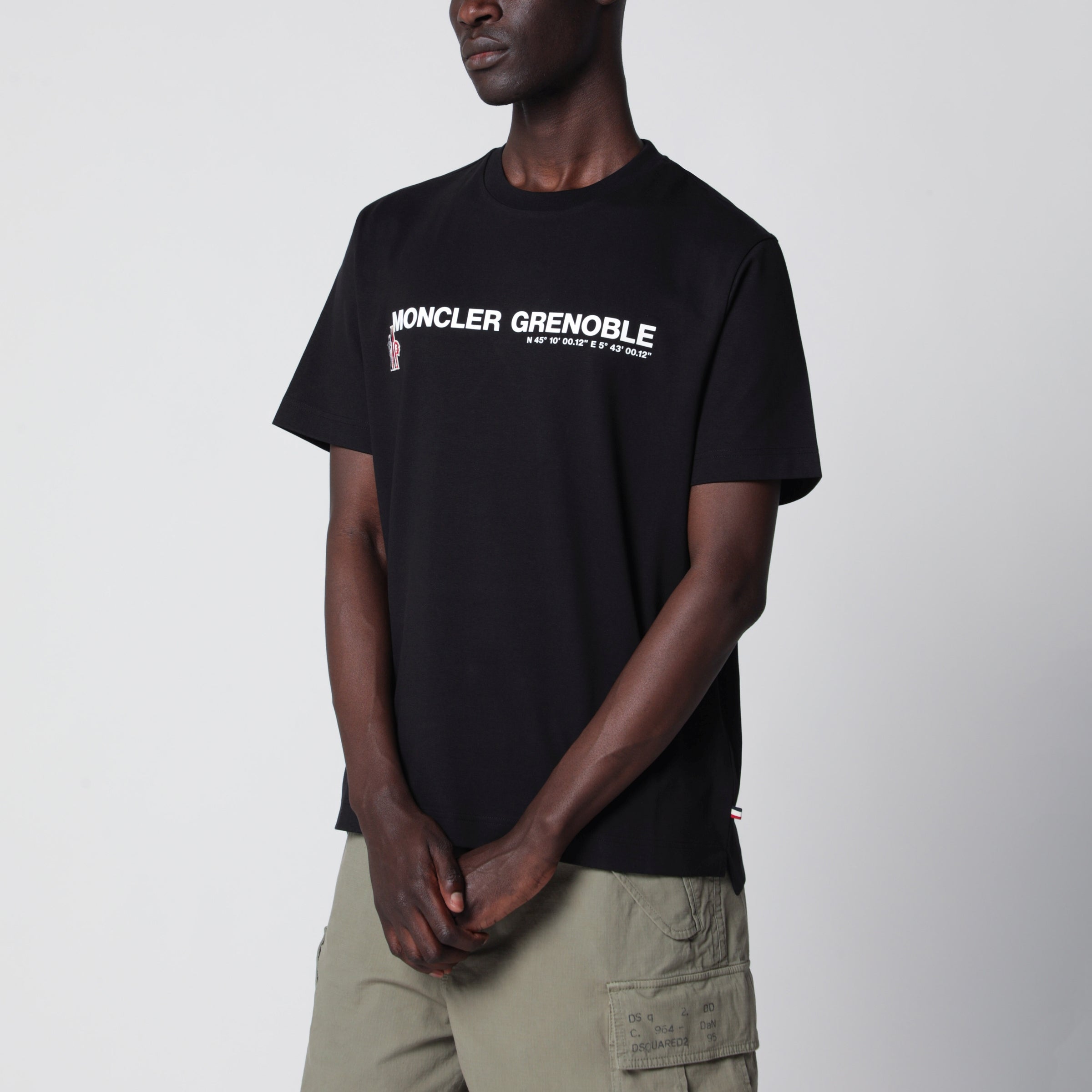 Black shirt with logo print Black shirt with logo print