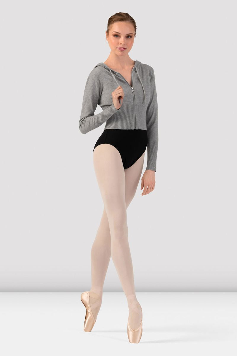 BLOCH Ladies Orion Knit Hoodie, Grey Marle BLOCH Ladies Orion Knit Hoodie, Grey Marle