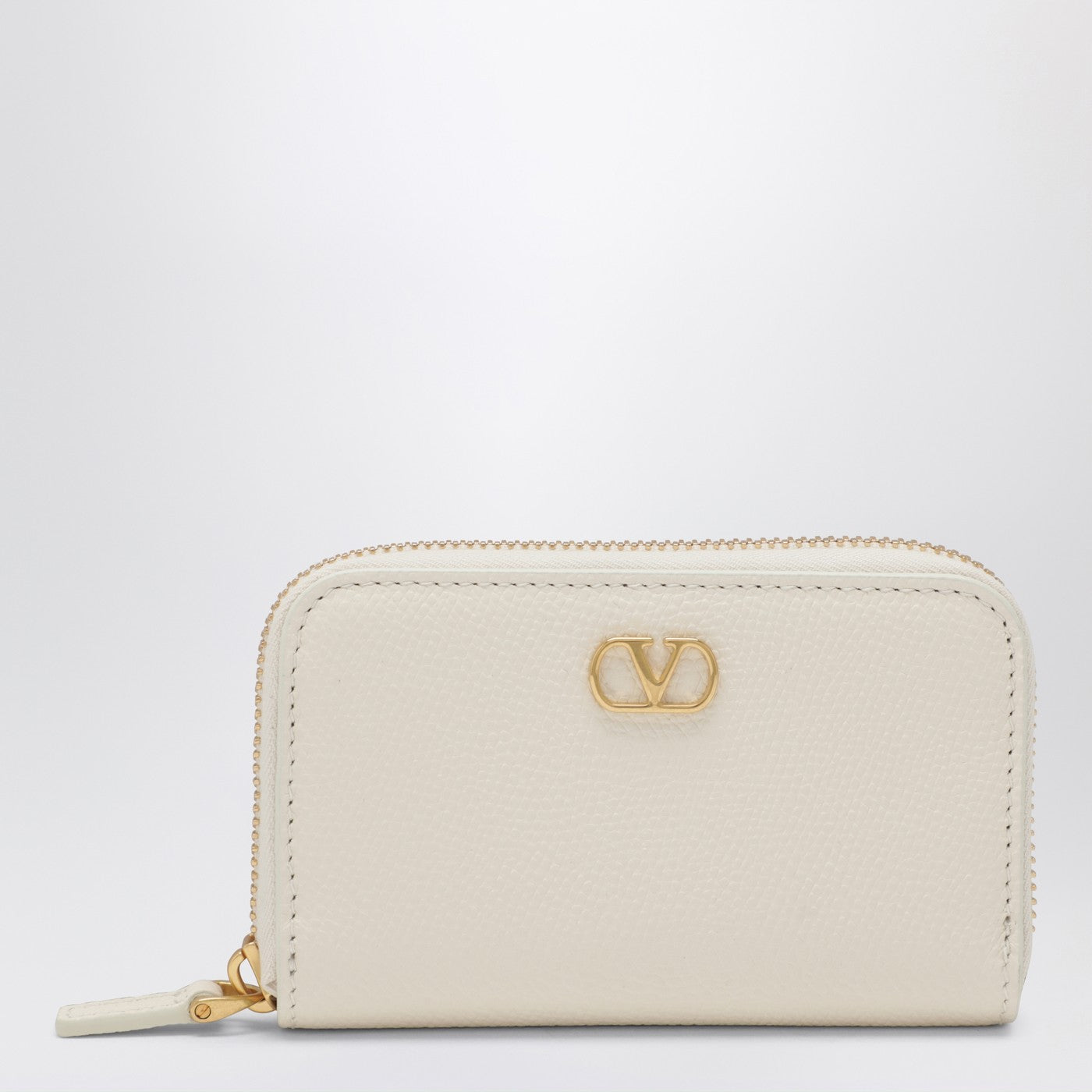 Vlogo Signature zip wallet ivory Vlogo Signature zip wallet ivory