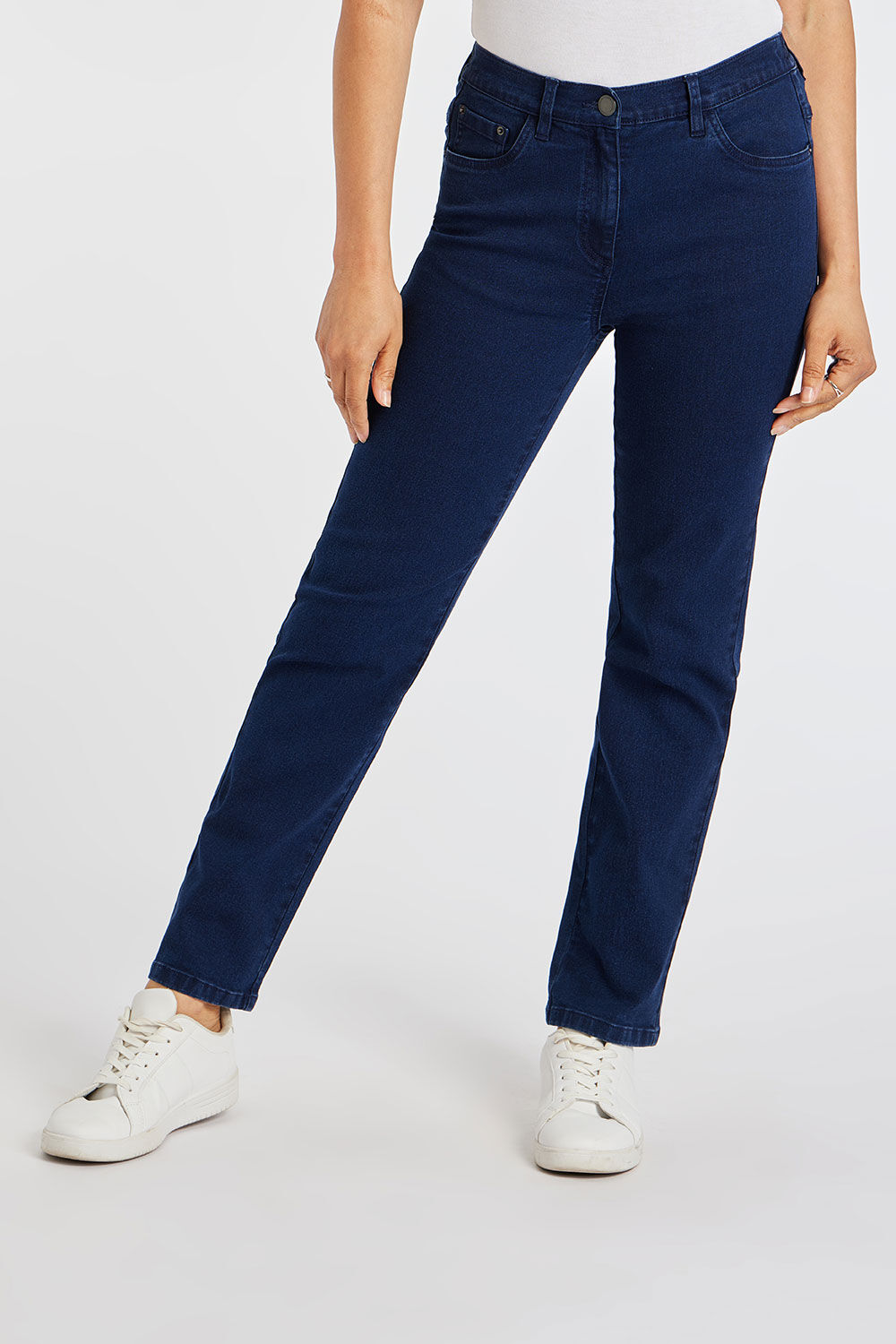 Bonmarche Navy The Sara Straight Leg Jeans, Size: Bonmarche Navy The Sara Straight Leg Jeans, Size: