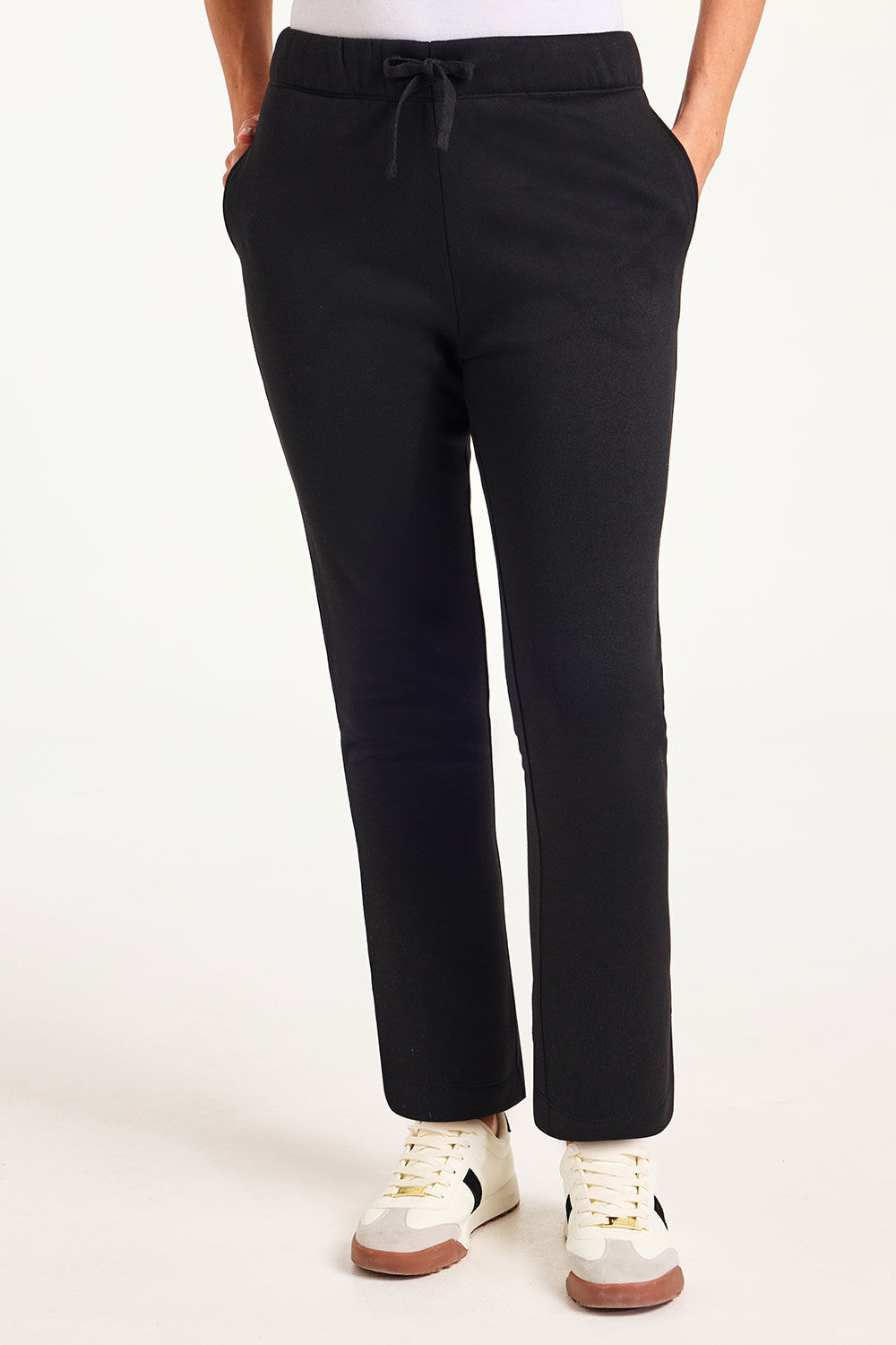 Bonmarche Black Plain Tapered Leg Joggers, Size: Bonmarche Black Plain Tapered Leg Joggers, Size: