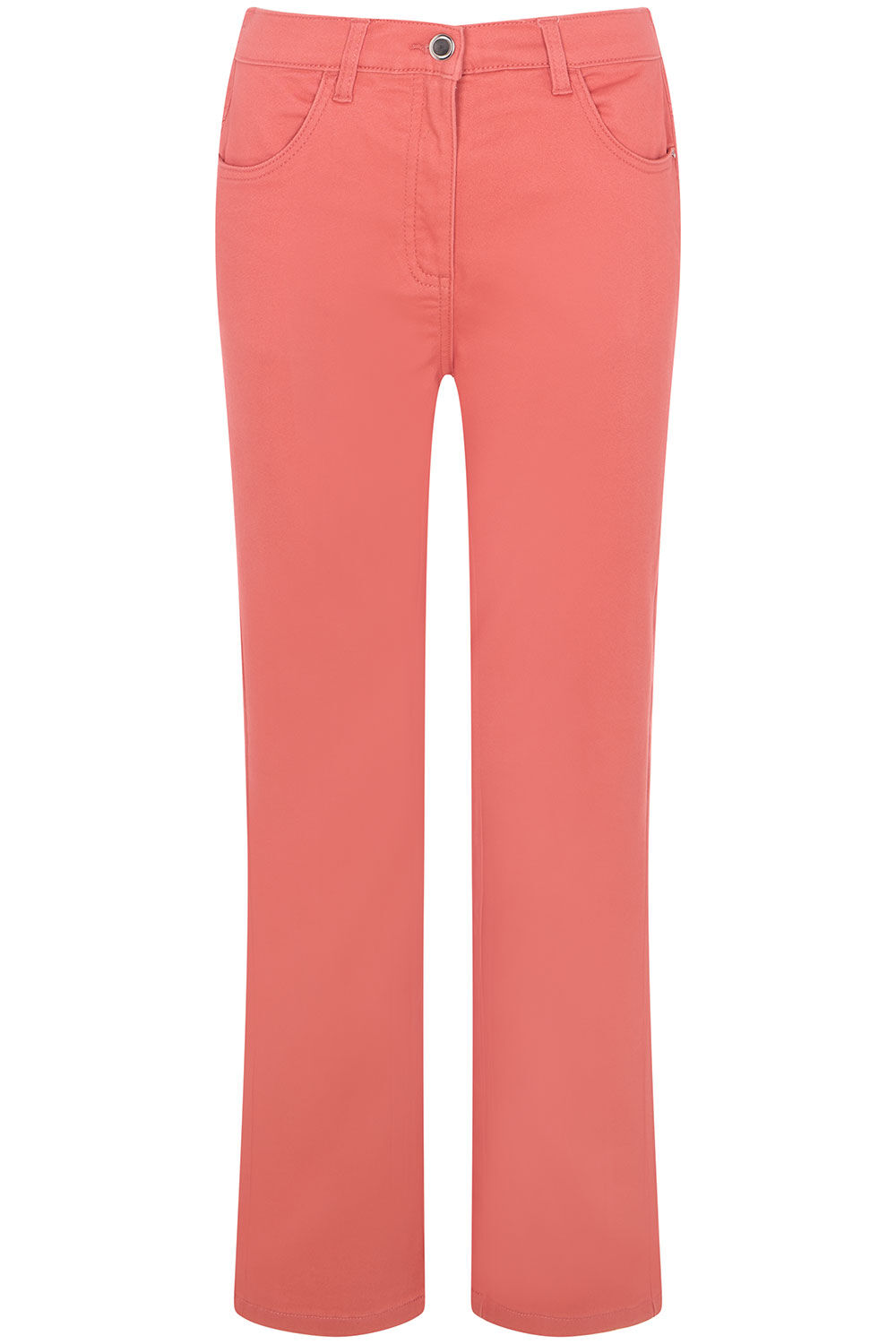 Bonmarche Coral The Sara Coloured Straight Leg Jeans, Size: Bonmarche Coral The Sara Coloured Straight Leg Jeans, Size: