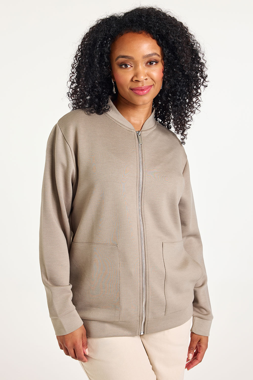 Bonmarche Long Sleeve Bomber Jacket Bonmarche Long Sleeve Bomber Jacket
