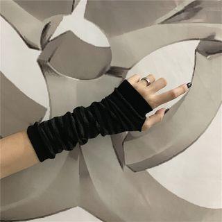 Fingerless Gloves Stripes – Black & White Fingerless Gloves Stripes – Black & White