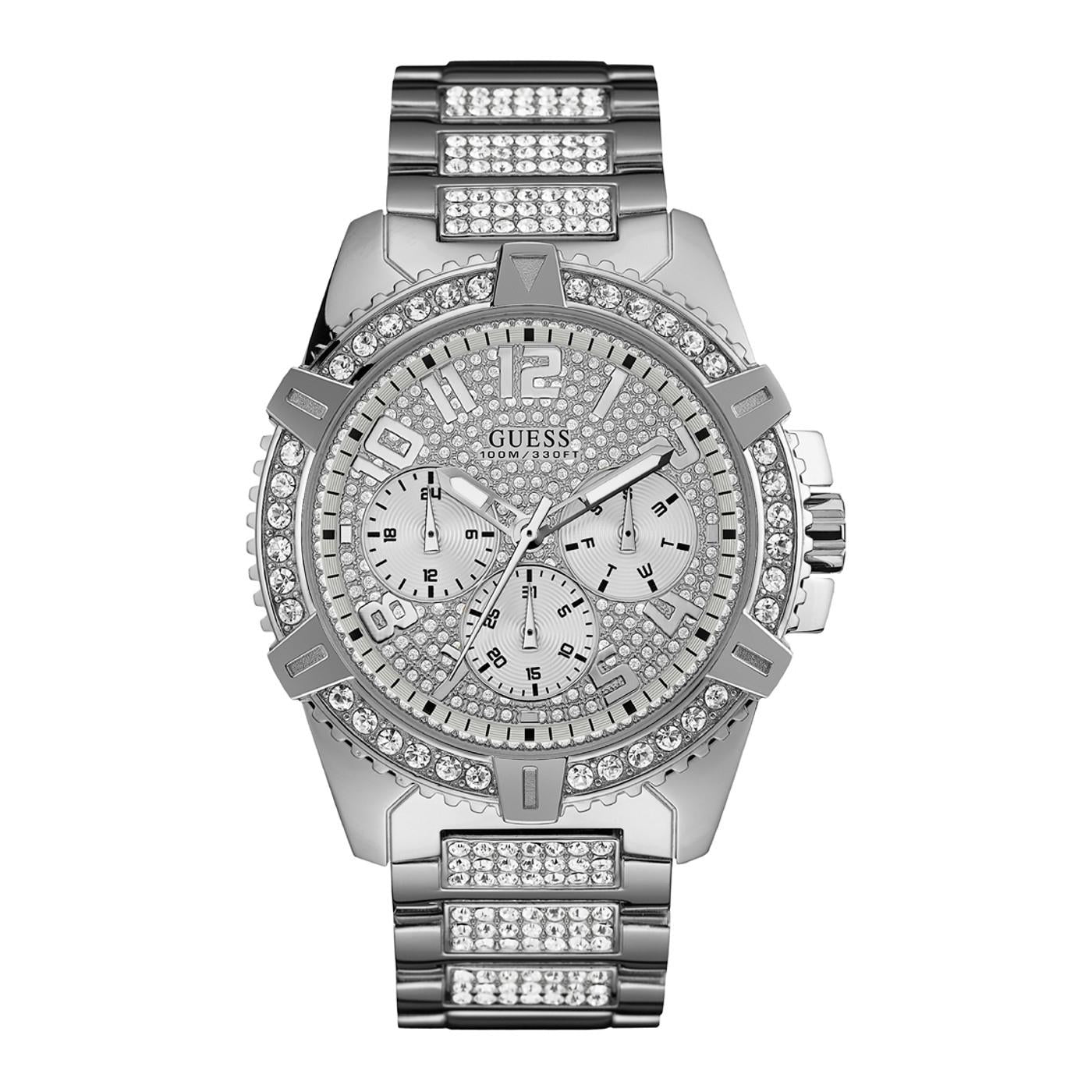 Guess WG Frontier Quartz Crystal Silver Dial Men’s Watch Guess WG Frontier Quartz Crystal Silver Dial Men’s Watch