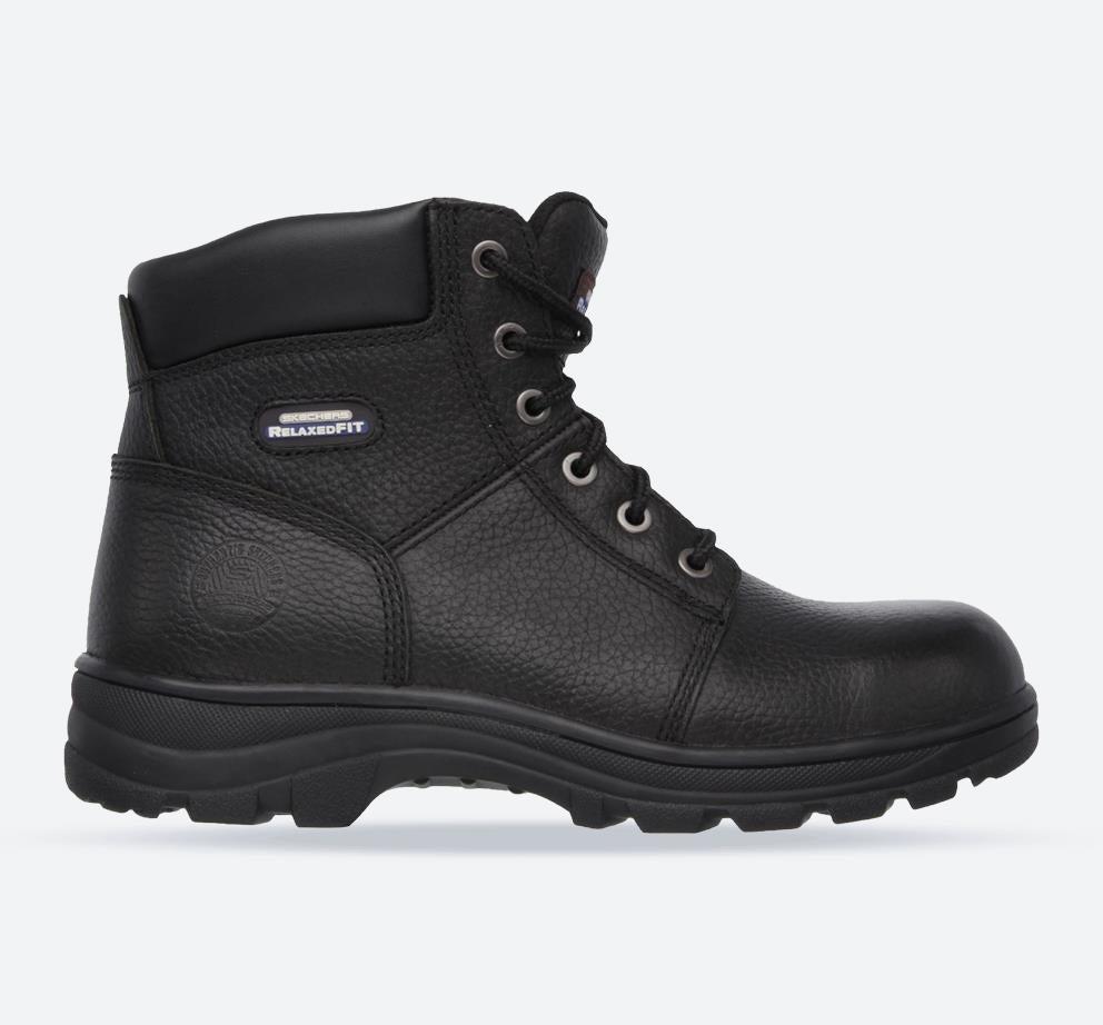 Men’s Wide Fit Skechers EC Workshire Safety Boots – Black, Black E Men’s Wide Fit Skechers EC Workshire Safety Boots – Black, Black E