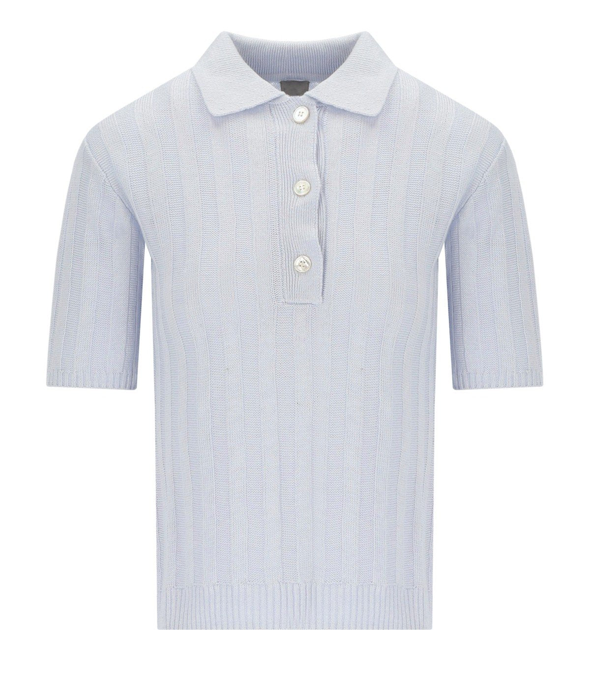 MM MAX MARA RIVETTO LIGHT BLUE POLO SHIRT MM MAX MARA RIVETTO LIGHT BLUE POLO SHIRT
