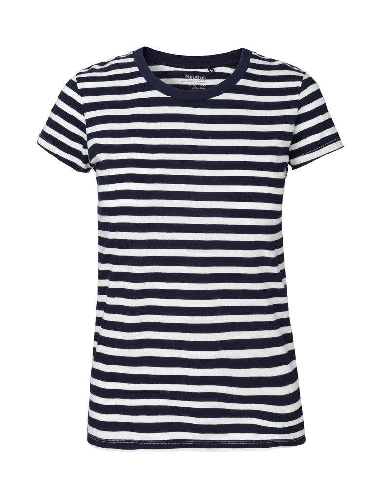 Fairtrade Organic Ladies shirt – M Stripe Fairtrade Organic Ladies shirt – M Stripe