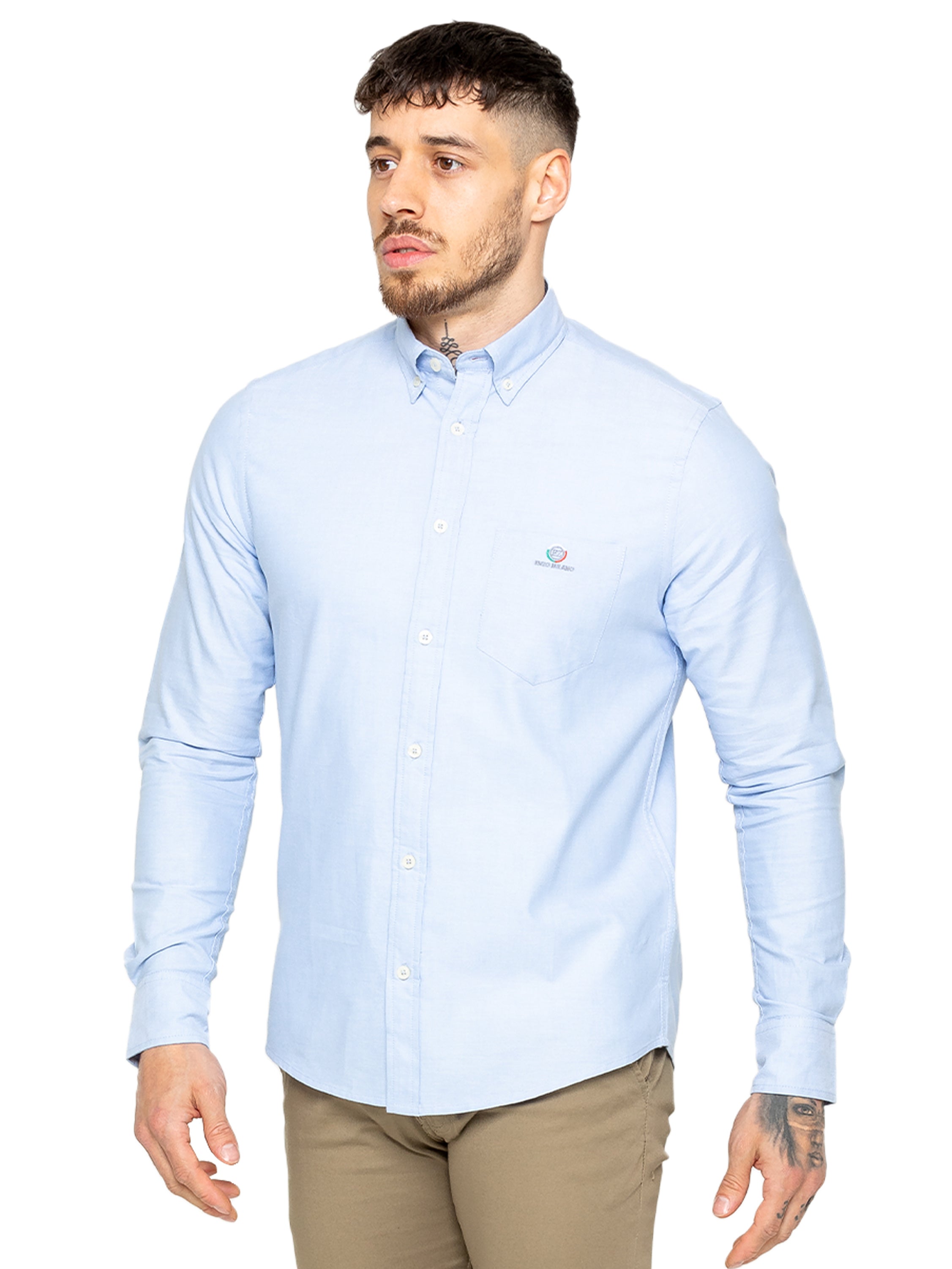 Mens Regular Fit Oxford Shirt Cotton Menswear Classic Style Comfortable Wear