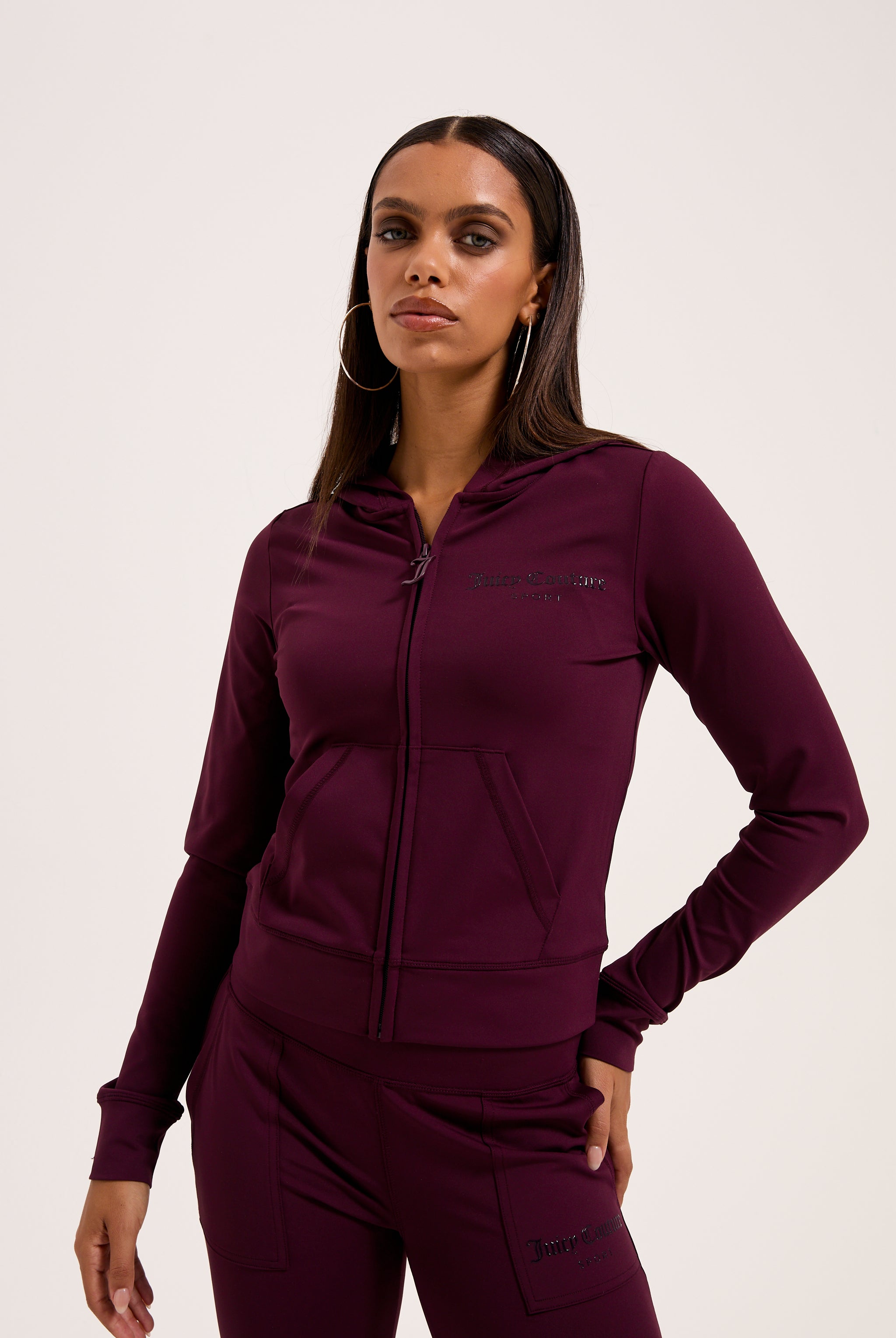WINETASTING PEACHED ACTIVE FITTED HOODIE – X Red WINETASTING PEACHED ACTIVE FITTED HOODIE – X Red