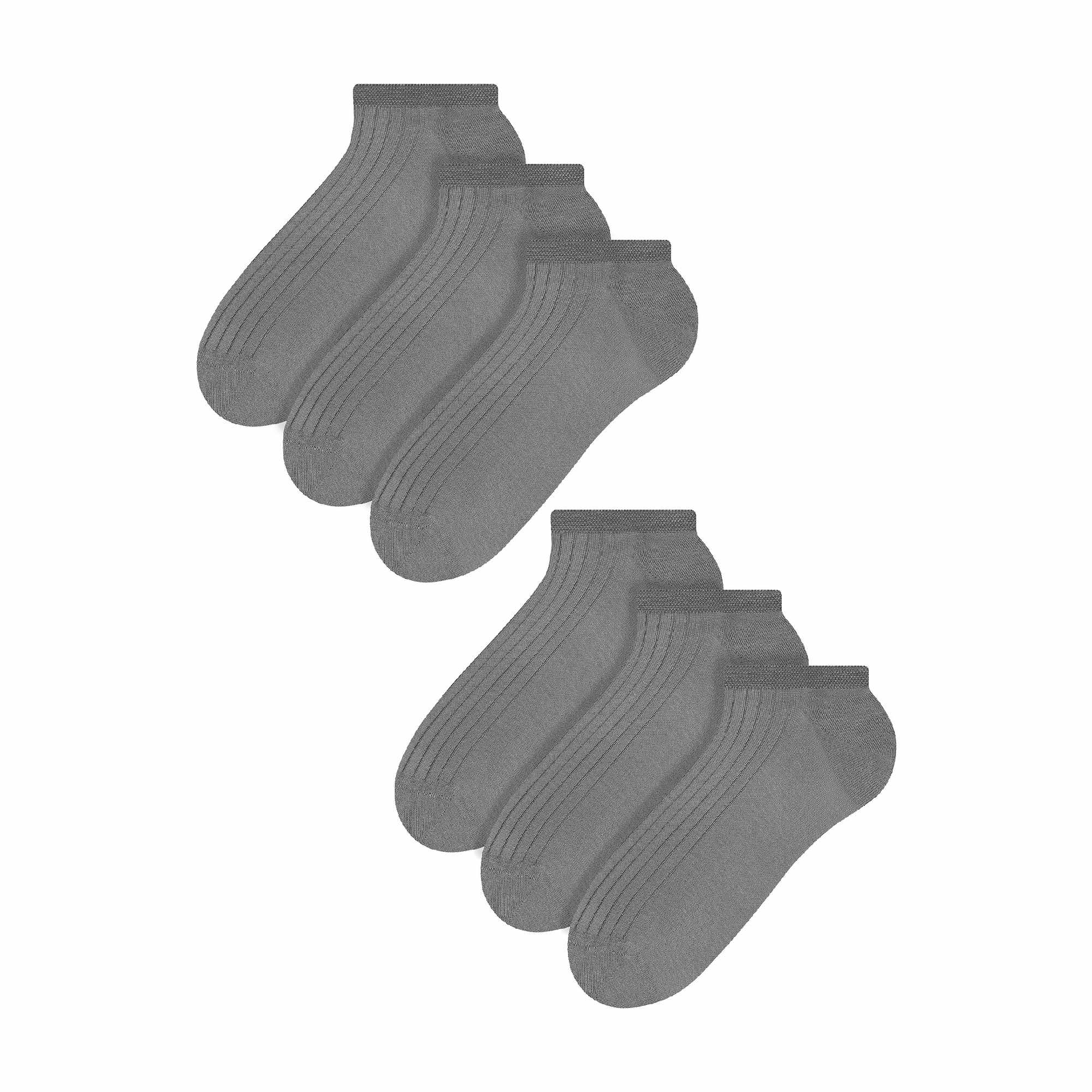 Pairs Mens % Cotton Low Cut Trainer Cushioned Ankle Socks – – Grey Pairs Mens % Cotton Low Cut Trainer Cushioned Ankle Socks – – Grey