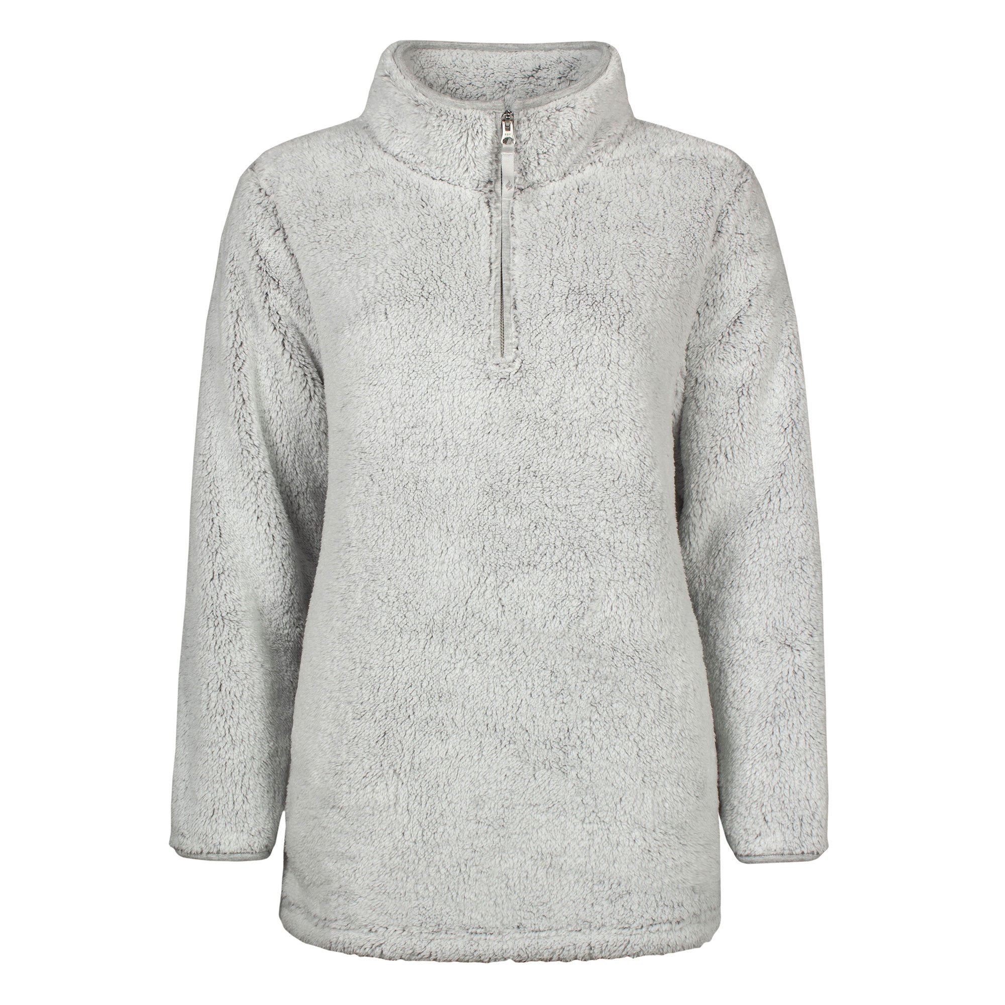 Ladies Thermal Soft Teddy Bear Fleece Zip Hoodie Top for Winter – M Grey Ladies Thermal Soft Teddy Bear Fleece Zip Hoodie Top for Winter – M Grey