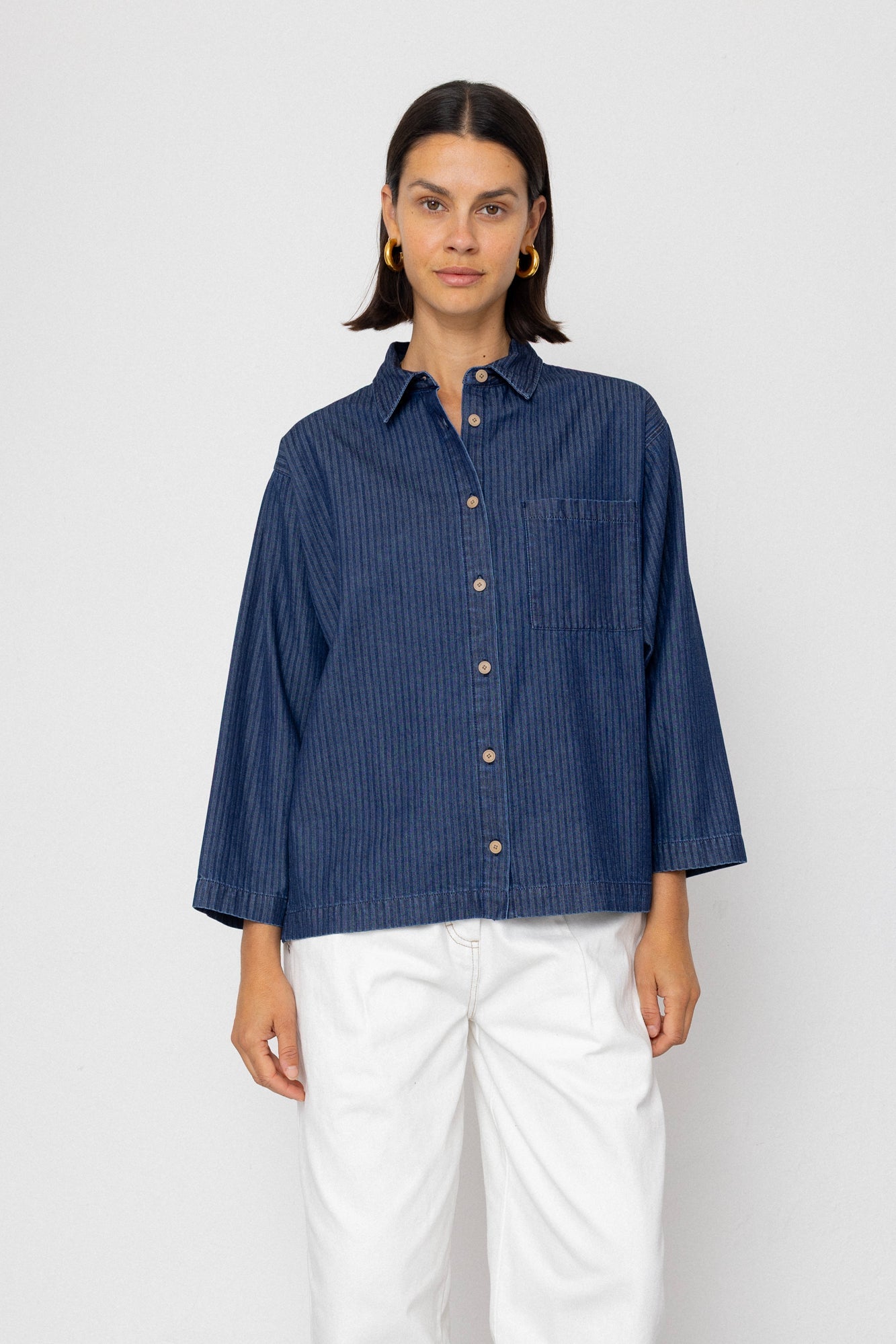 Archive Shirt – Light Denim Stripe Archive Shirt – Light Denim Stripe