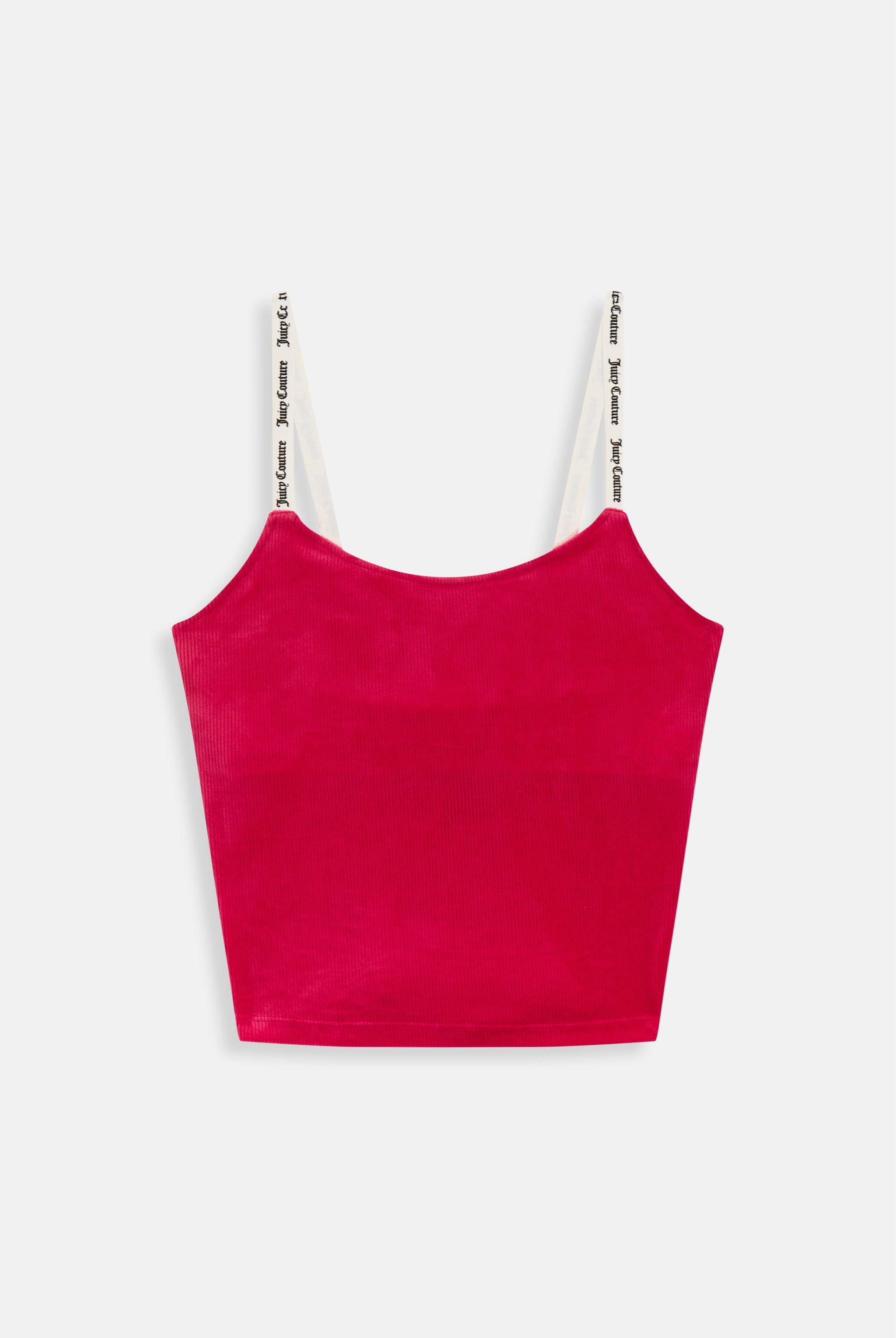 RASPBERRY SORBET CONTRAST STRAP RIBBED VELOUR TANK TOP – X Pink RASPBERRY SORBET CONTRAST STRAP RIBBED VELOUR TANK TOP – X Pink