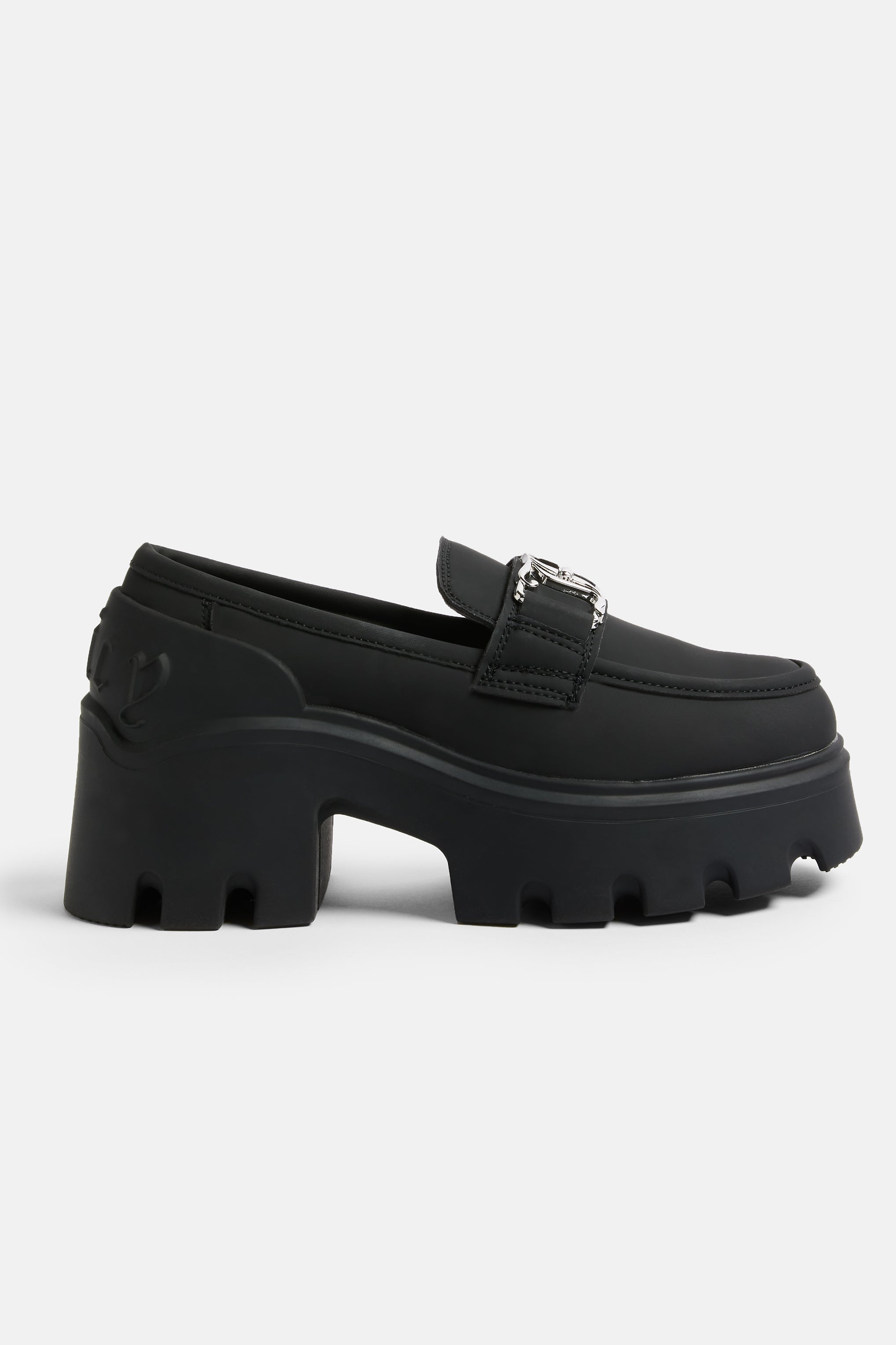 BLACK LEATHER TRACK LOAFER BLACK LEATHER TRACK LOAFER