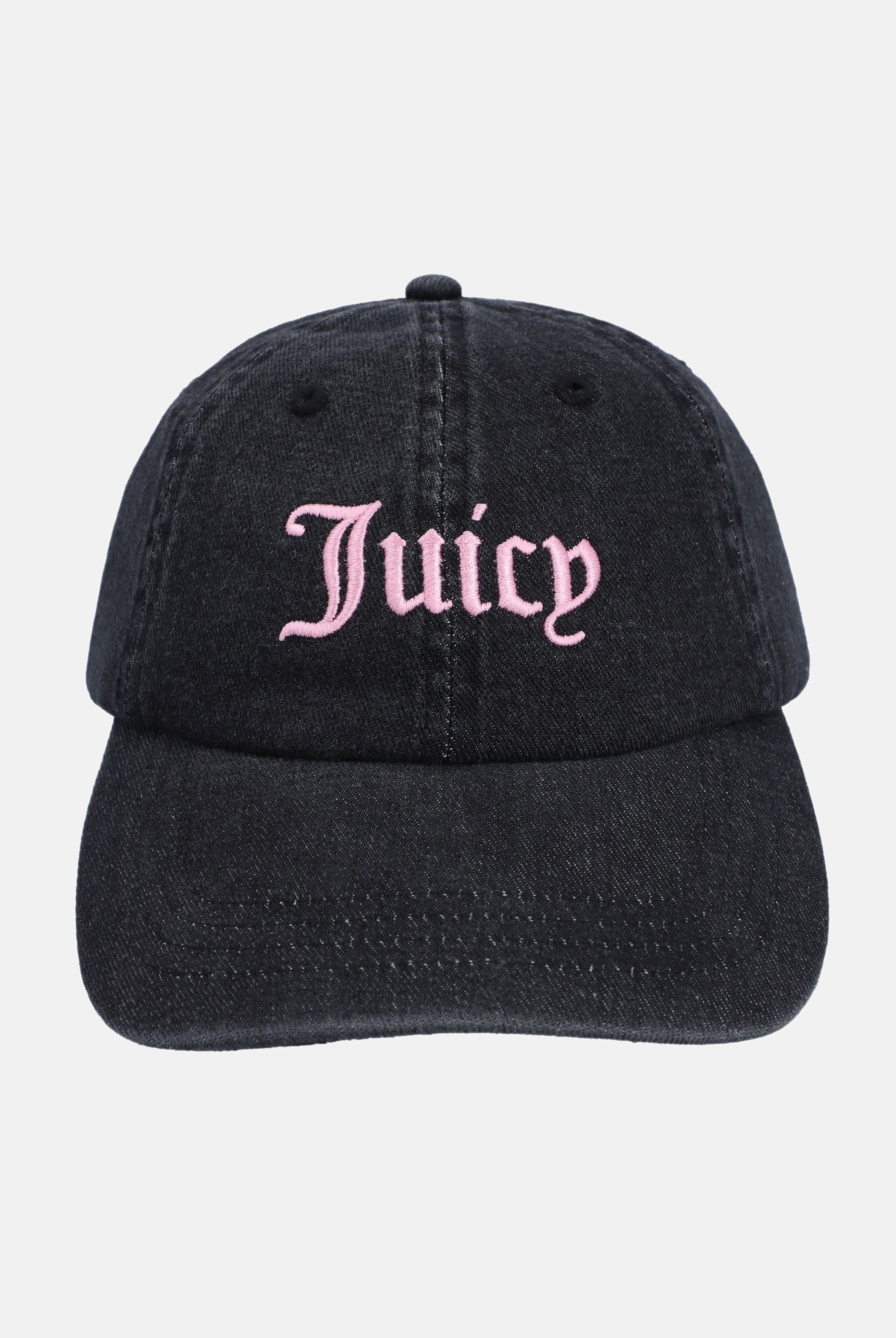 BLACK DENIM EMBROIDERED BASEBALL CAP – ONE Black BLACK DENIM EMBROIDERED BASEBALL CAP – ONE Black
