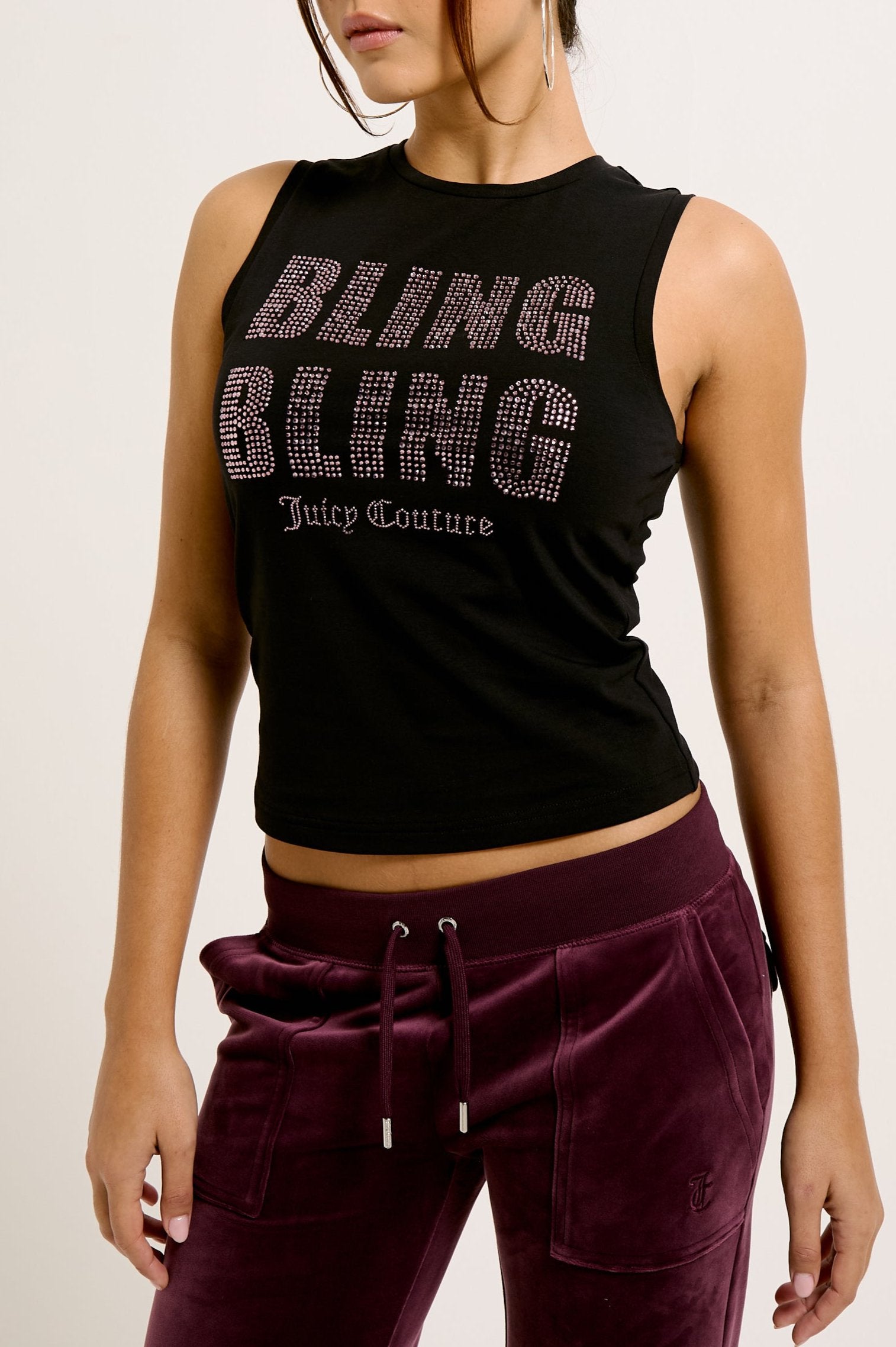 BLACK BLING BLING DIAMANTÉ VEST – Black BLACK BLING BLING DIAMANTÉ VEST – Black