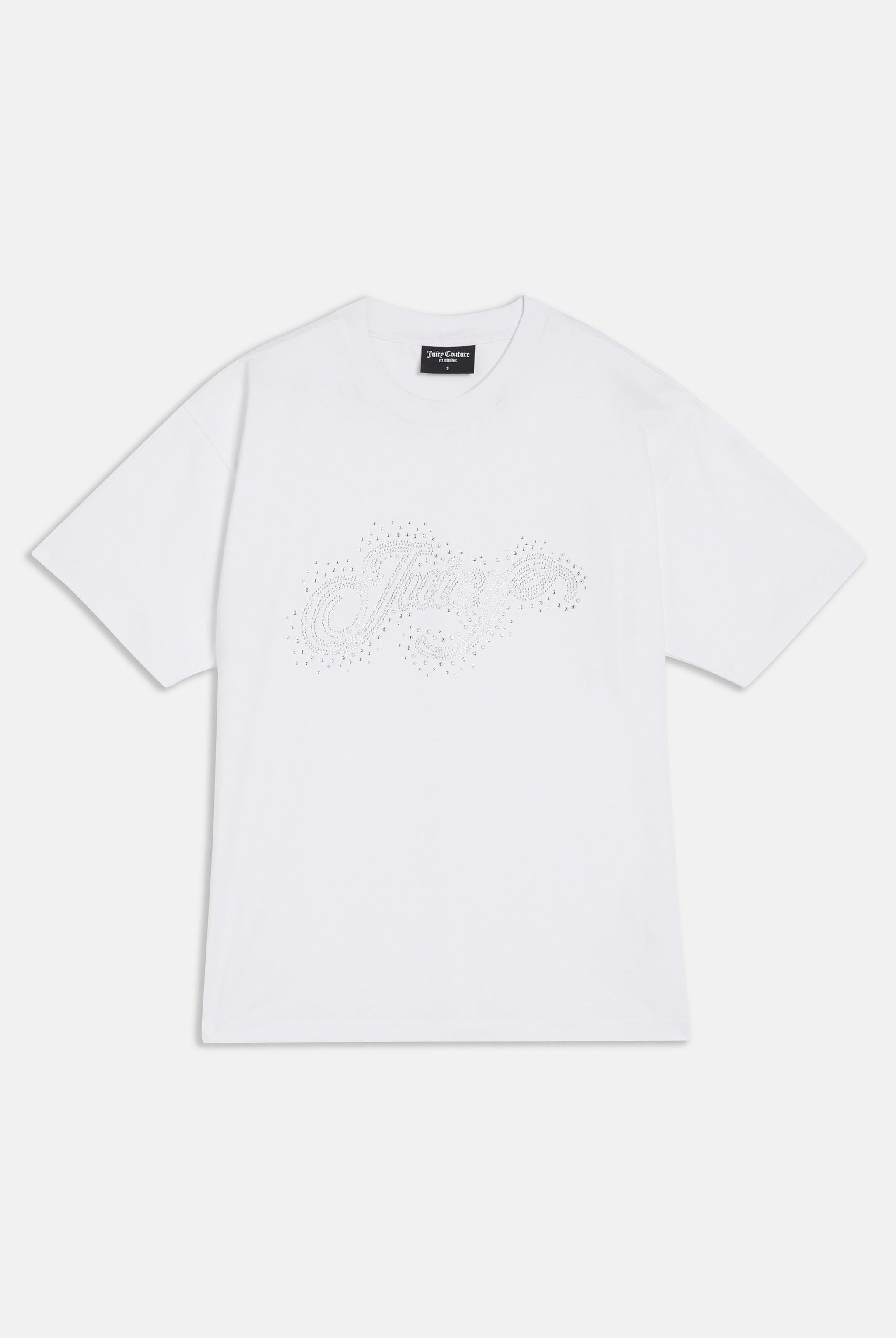 WHITE SCATTER DIAMANTÉ SHIRT – XX White WHITE SCATTER DIAMANTÉ SHIRT – XX White
