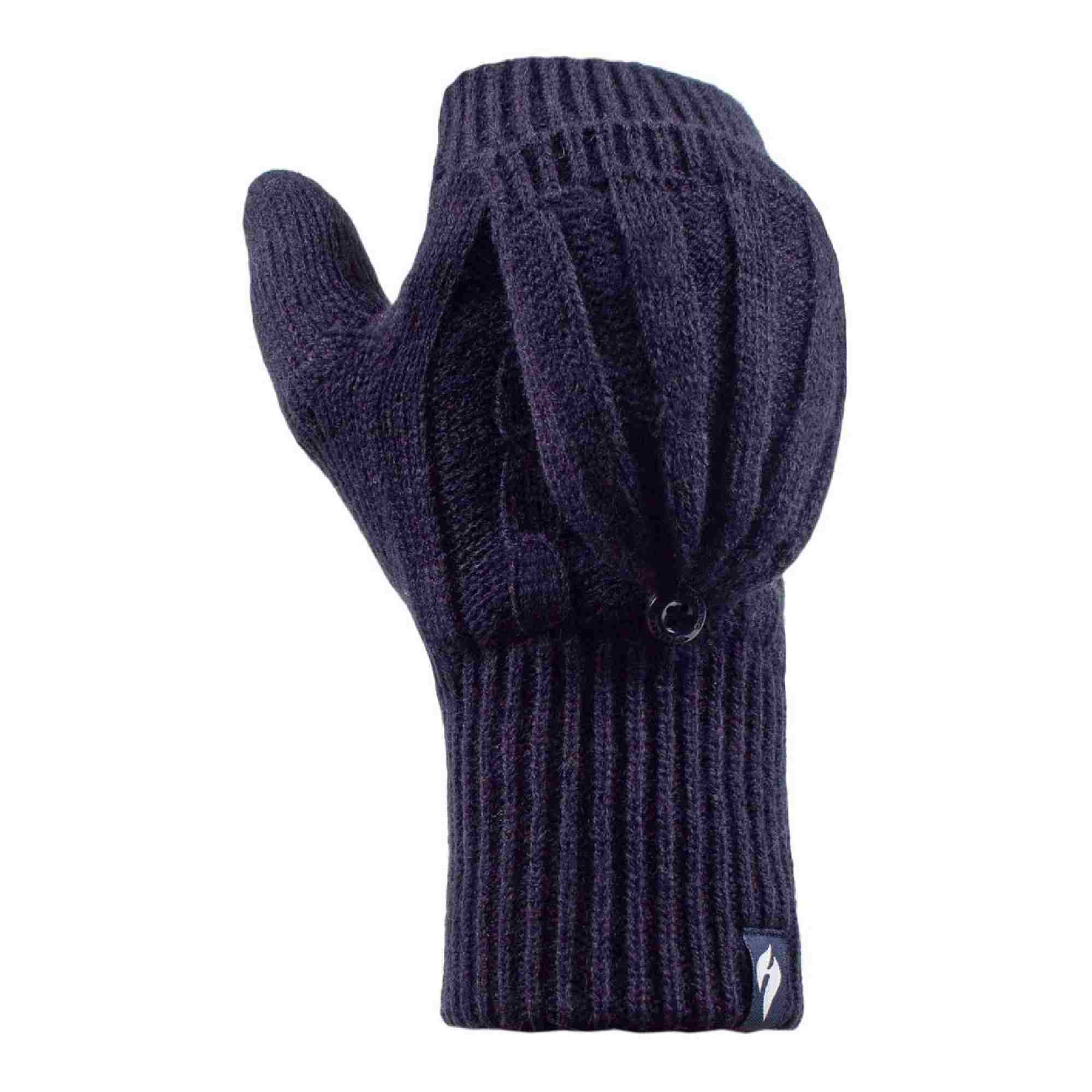Ladies Cable Knit . Tog Thermal Winter Fingerless Converter Gloves – One Size Navy Ladies Cable Knit . Tog Thermal Winter Fingerless Converter Gloves – One Size Navy