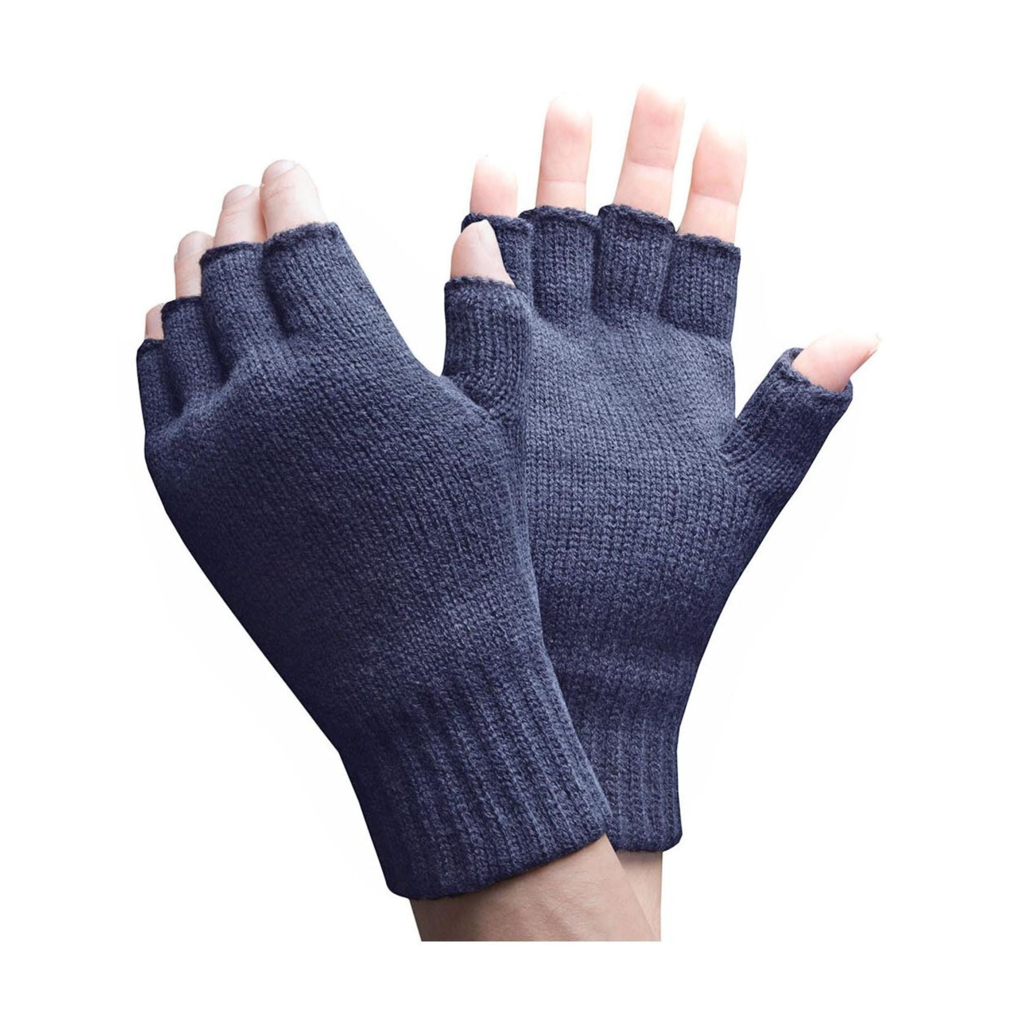 Mens Warm . TOG Fleece Lined Winter Thermal Fingerless Gloves in Khaki & Navy – One Size Navy Mens Warm . TOG Fleece Lined Winter Thermal Fingerless Gloves in Khaki & Navy – One Size Navy