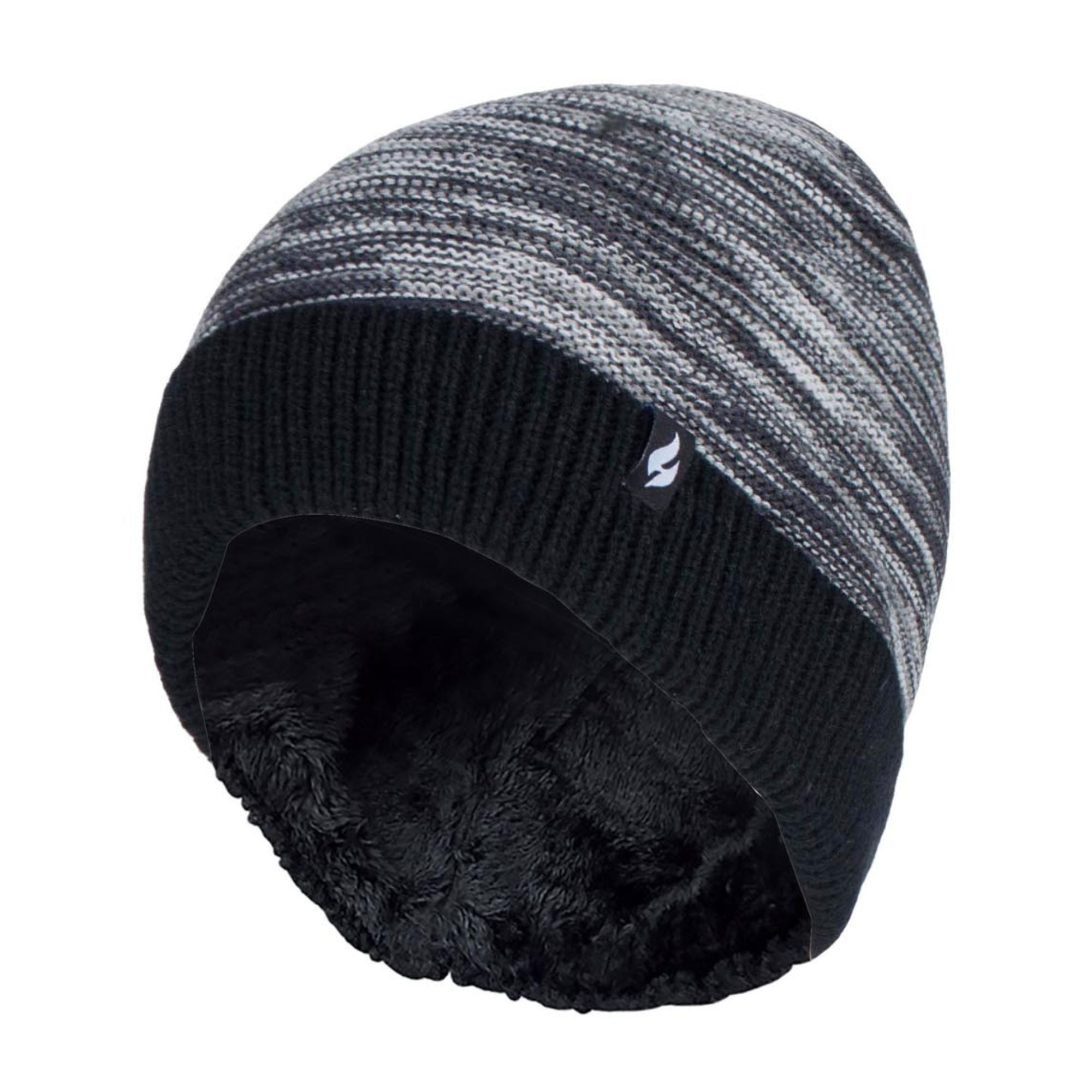 Mens Thermal Knitted Beanie Hat for Winter – One Size Black Mens Thermal Knitted Beanie Hat for Winter – One Size Black