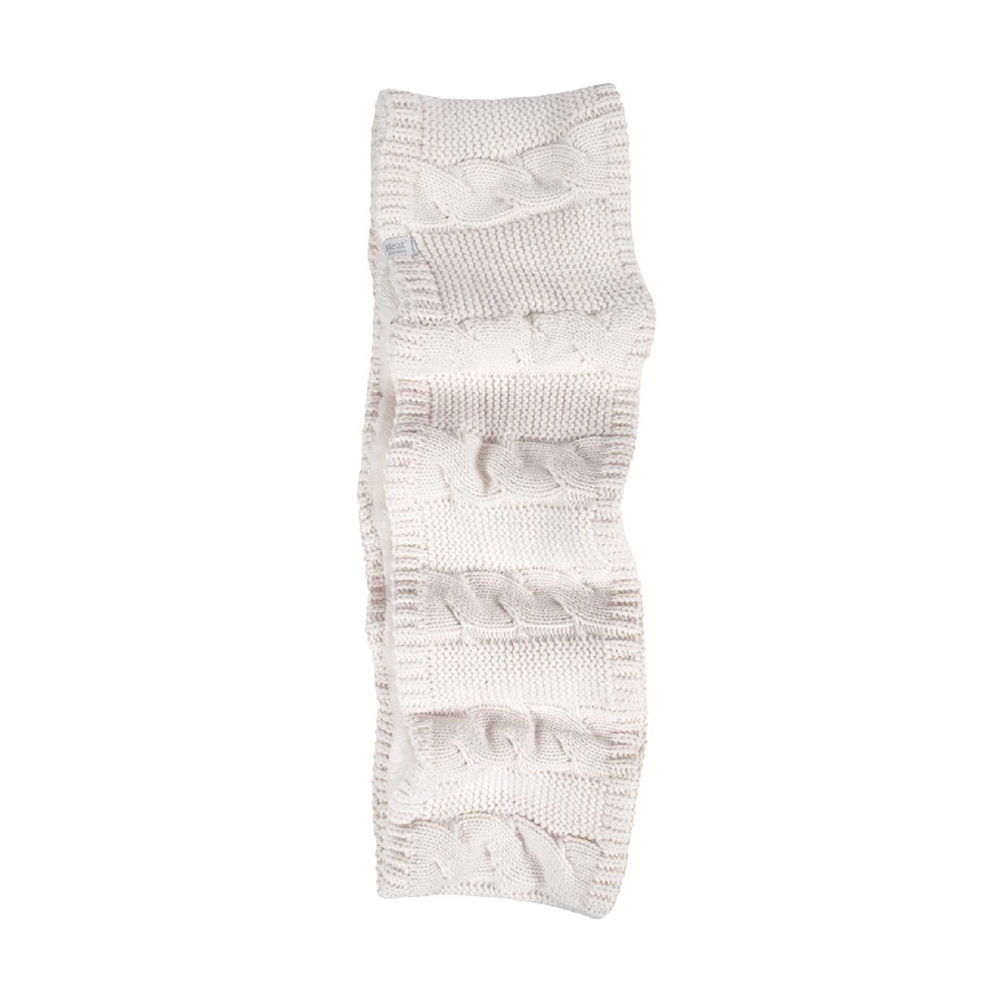 Ladies Winter Fleece Lined Cable Knit Thermal Snood Infinity Scarf – One Size Cream Ladies Winter Fleece Lined Cable Knit Thermal Snood Infinity Scarf – One Size Cream