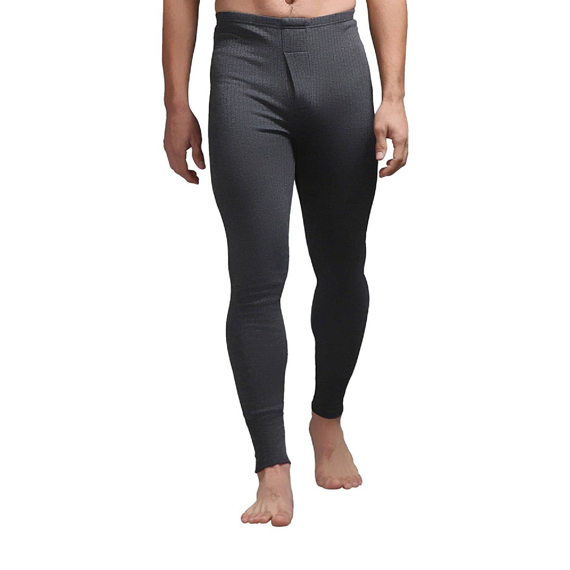 Mens Cotton Thermal Underwear Bottoms Long Johns – XX-Large Charcoal Mens Cotton Thermal Underwear Bottoms Long Johns – XX-Large Charcoal